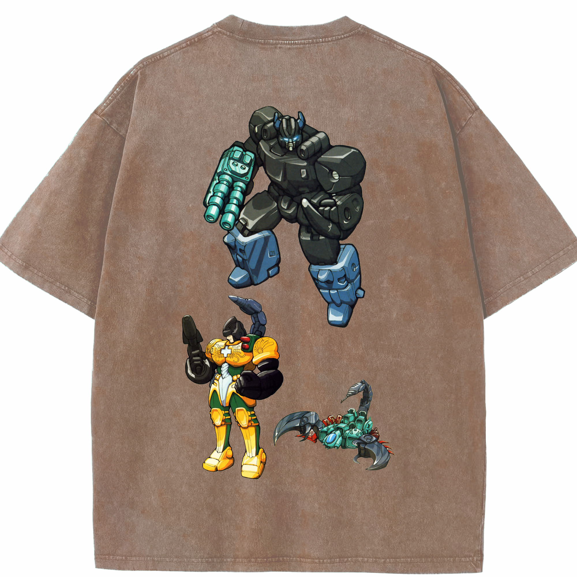 （画像用）  綿100% ヴィンテージ風 半袖Tシャツ（背面プリント）