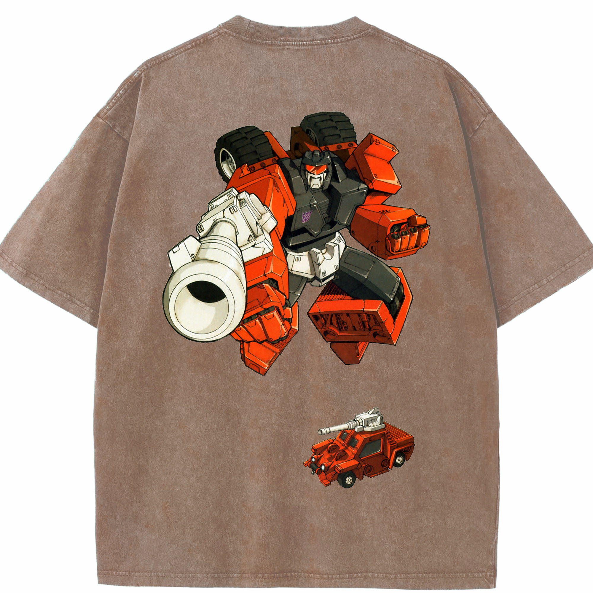 （画像用）  綿100% ヴィンテージ風 半袖Tシャツ（背面プリント）