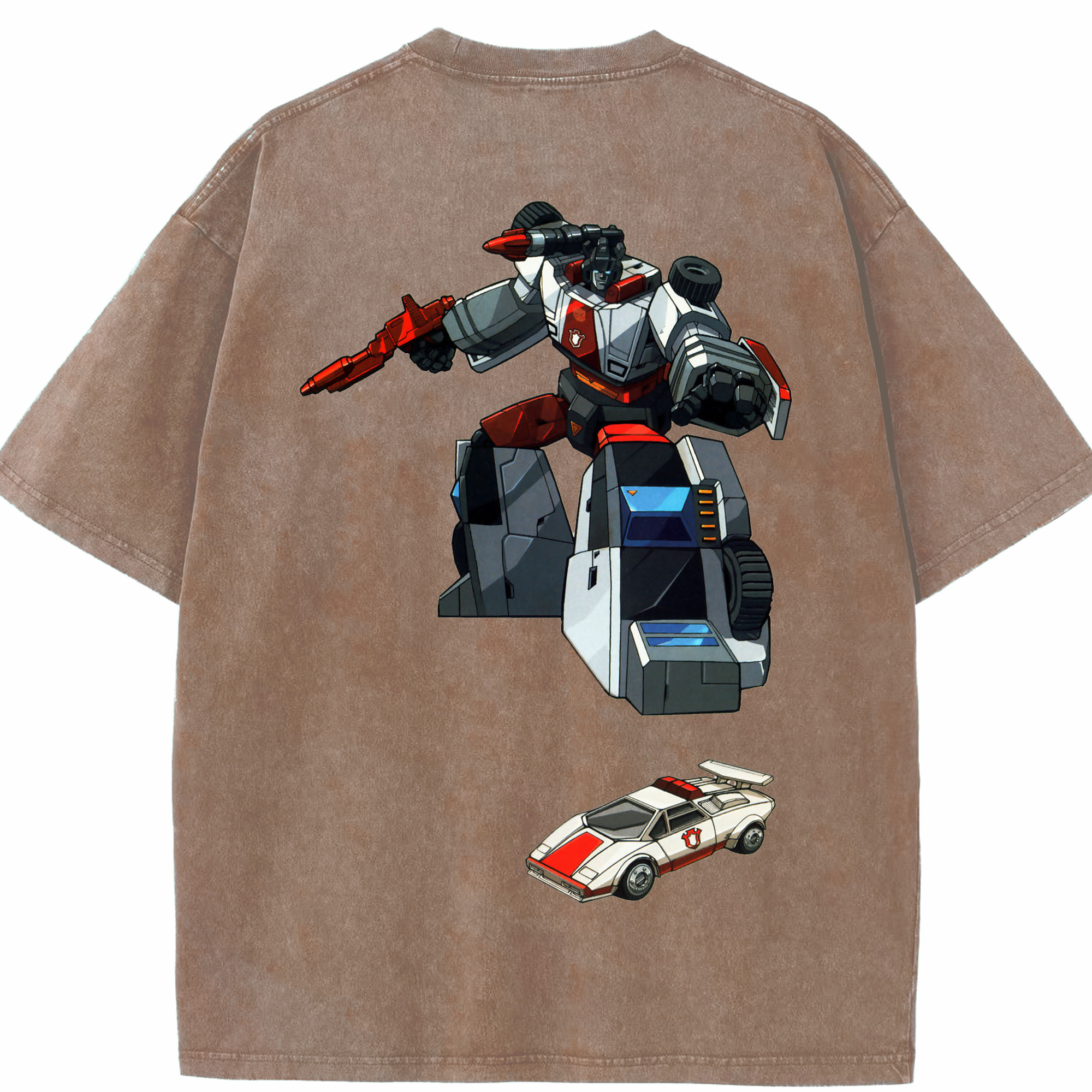 （画像用）  綿100% ヴィンテージ風 半袖Tシャツ（背面プリント）