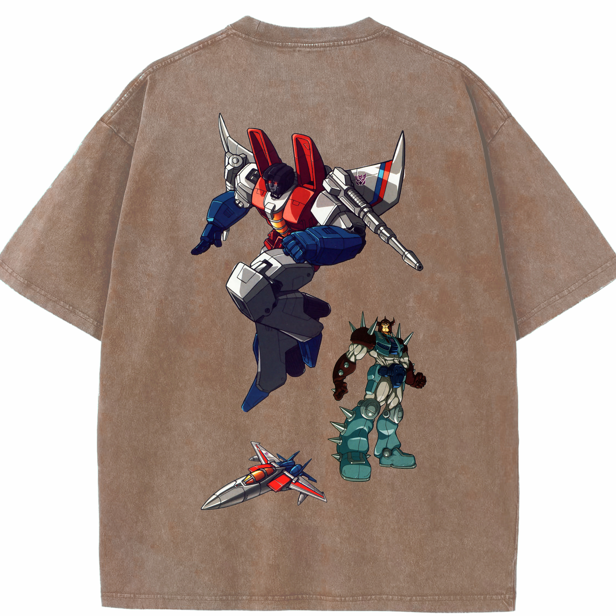 （画像用）  綿100% ヴィンテージ風 半袖Tシャツ（背面プリント）