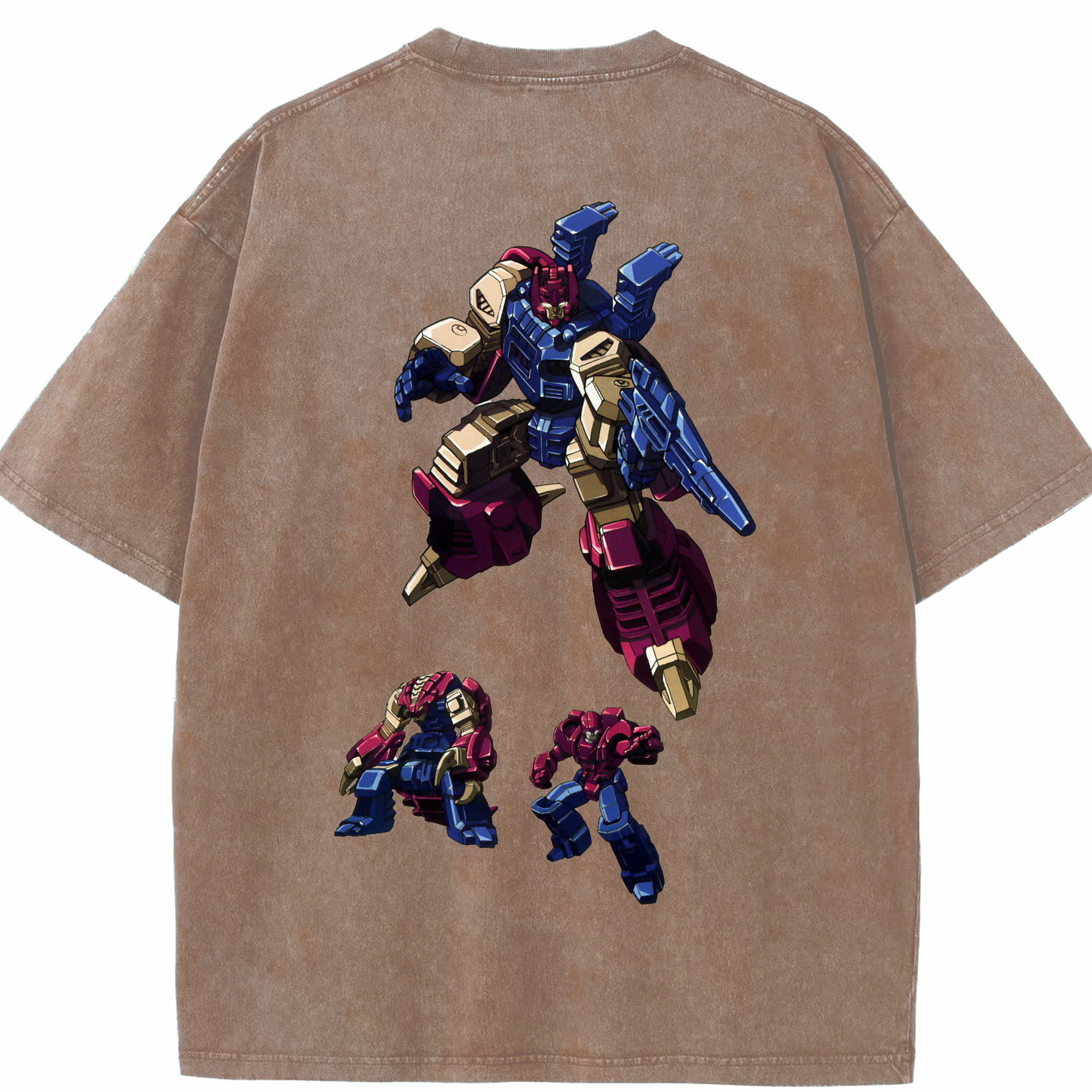 （画像用）  綿100% ヴィンテージ風 半袖Tシャツ（背面プリント）