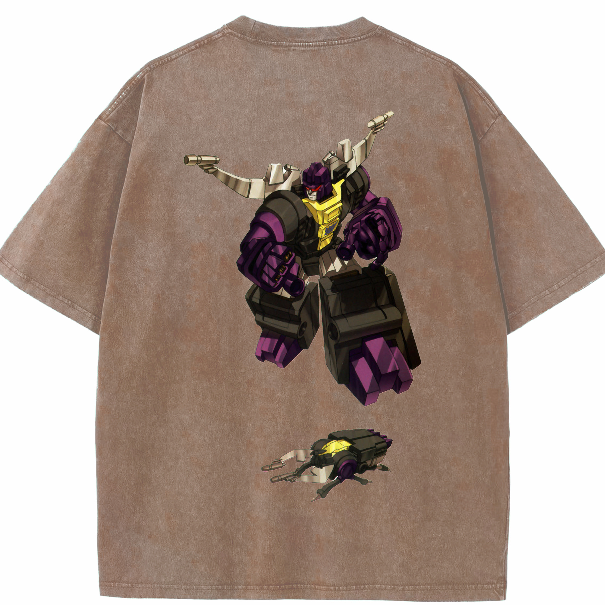 （画像用）  綿100% ヴィンテージ風 半袖Tシャツ（背面プリント）