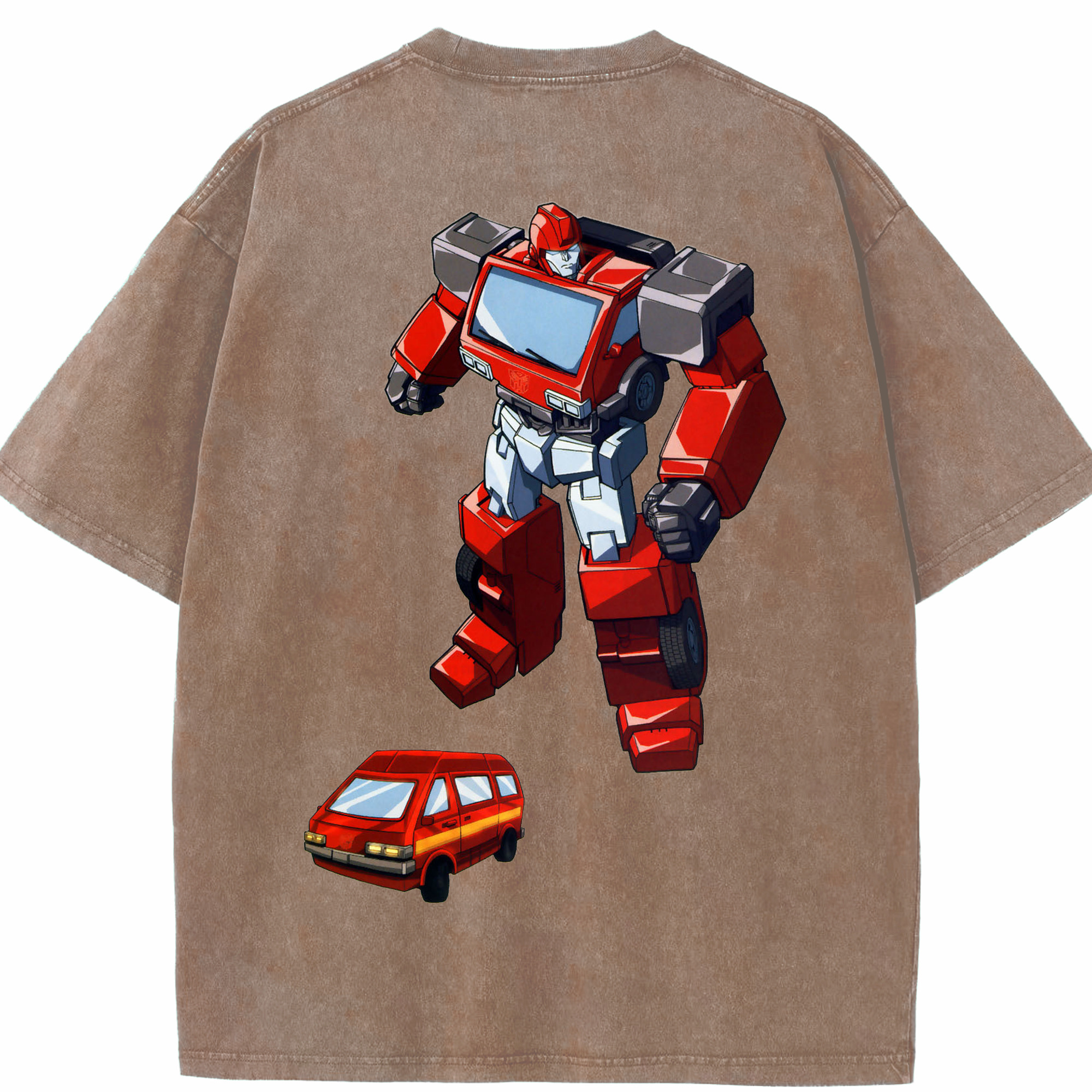 （画像用）  綿100% ヴィンテージ風 半袖Tシャツ（背面プリント）