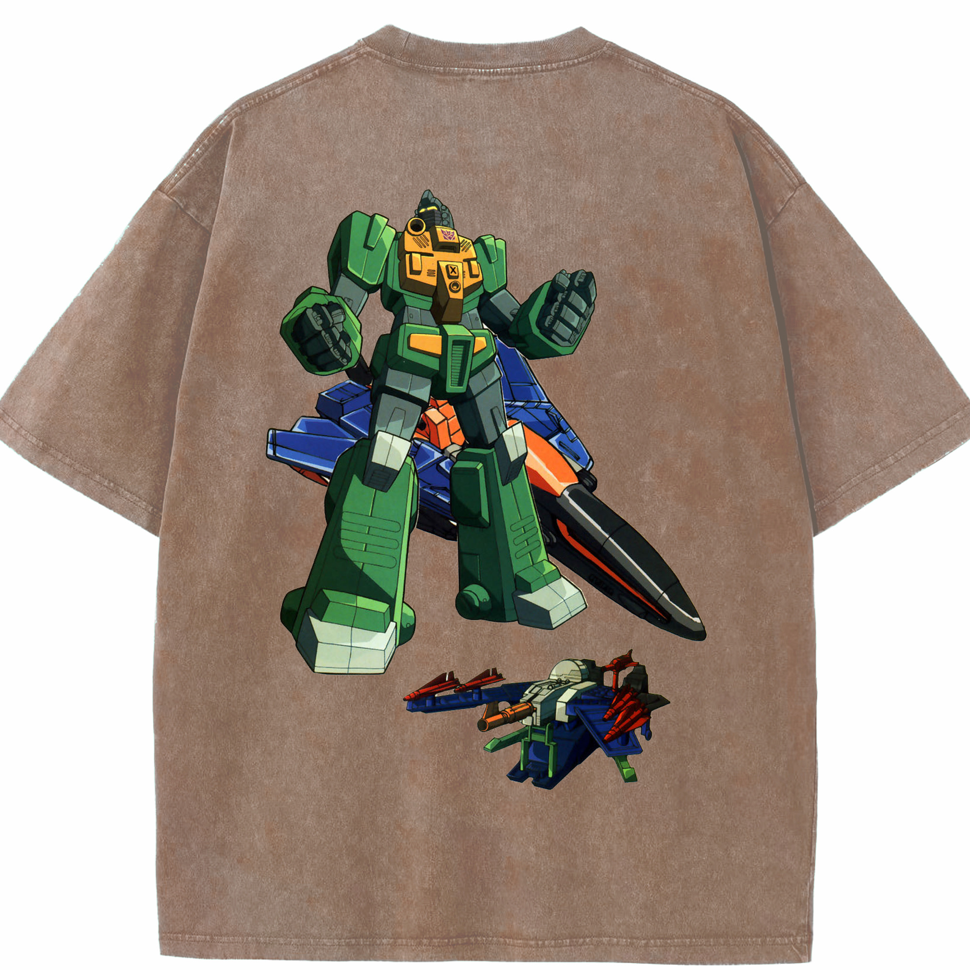 （画像用）  綿100% ヴィンテージ風 半袖Tシャツ（背面プリント）
