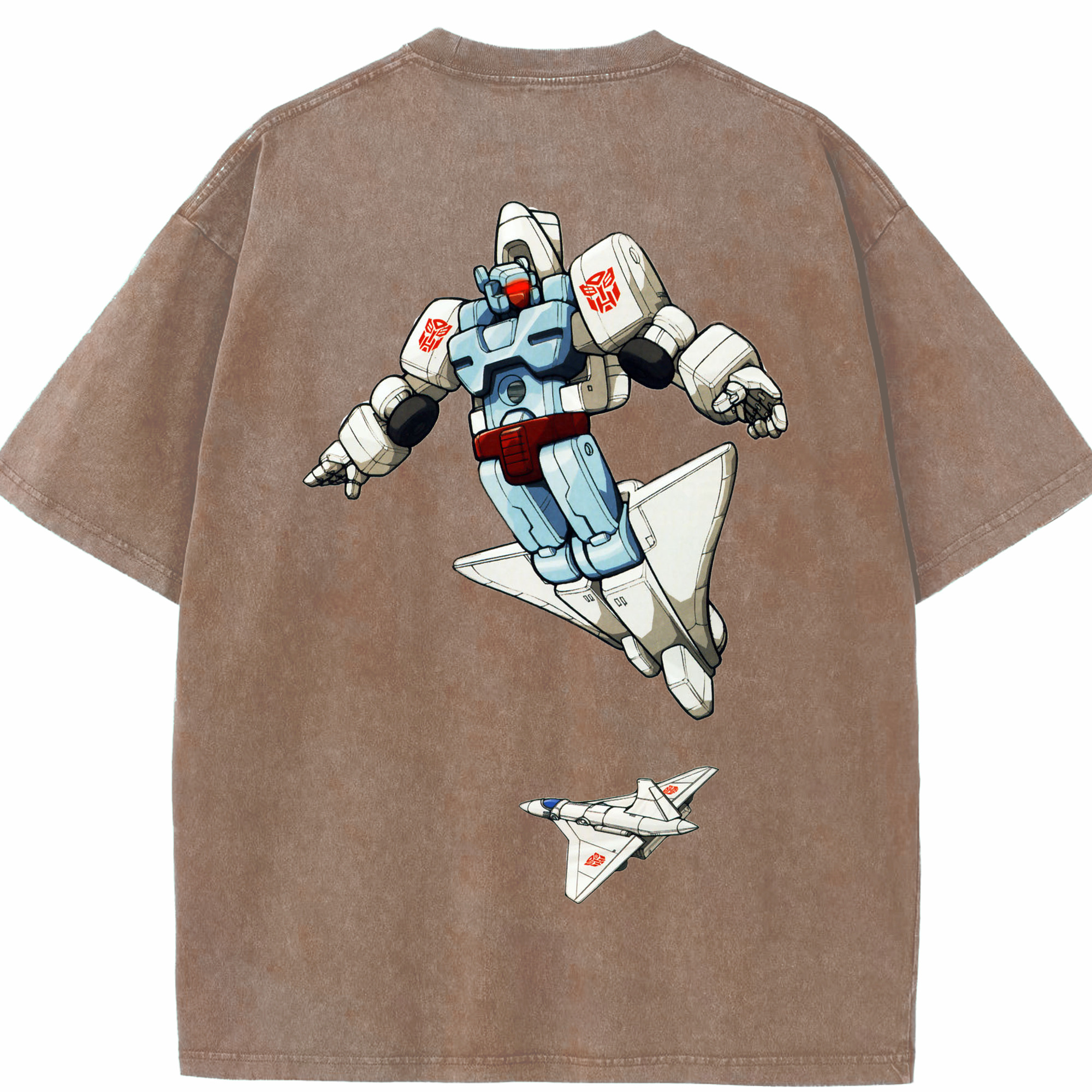 （画像用）  綿100% ヴィンテージ風 半袖Tシャツ（背面プリント）