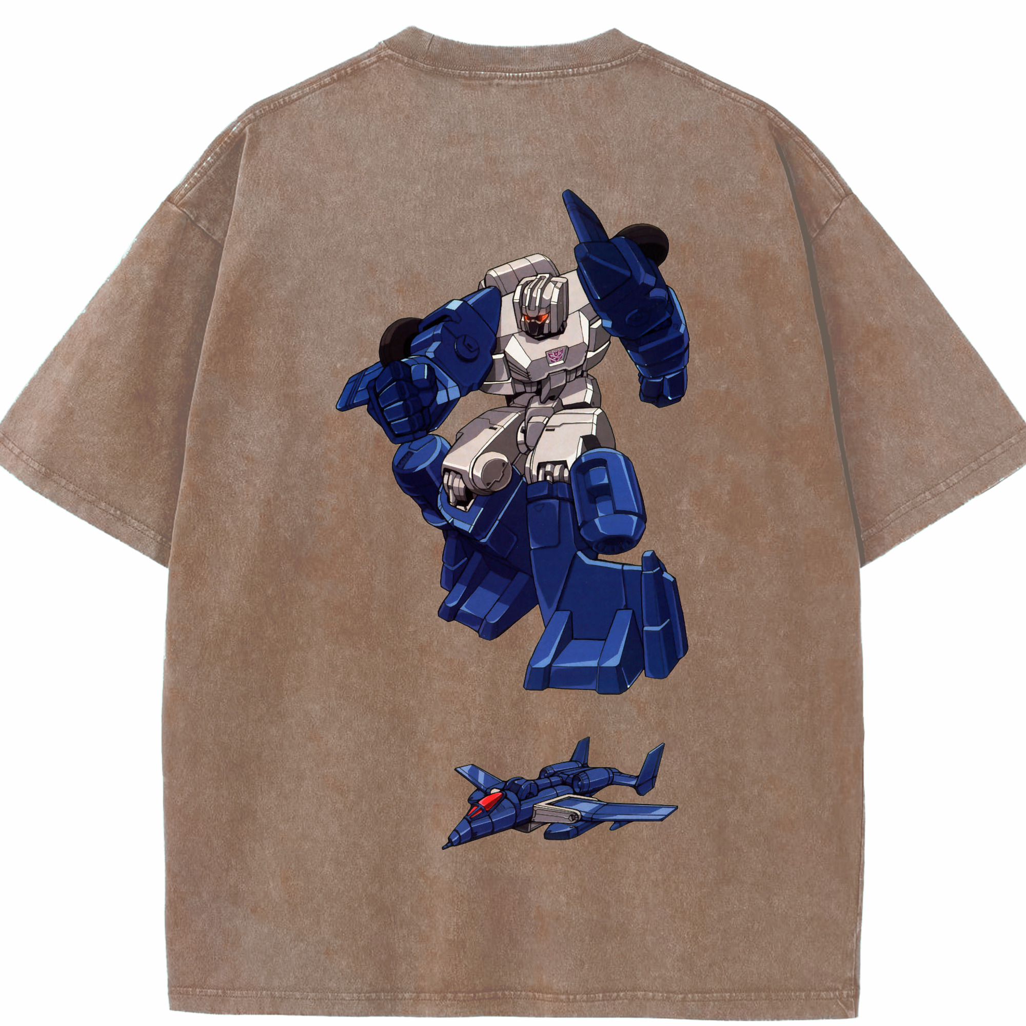 （画像用）  綿100% ヴィンテージ風 半袖Tシャツ（背面プリント）