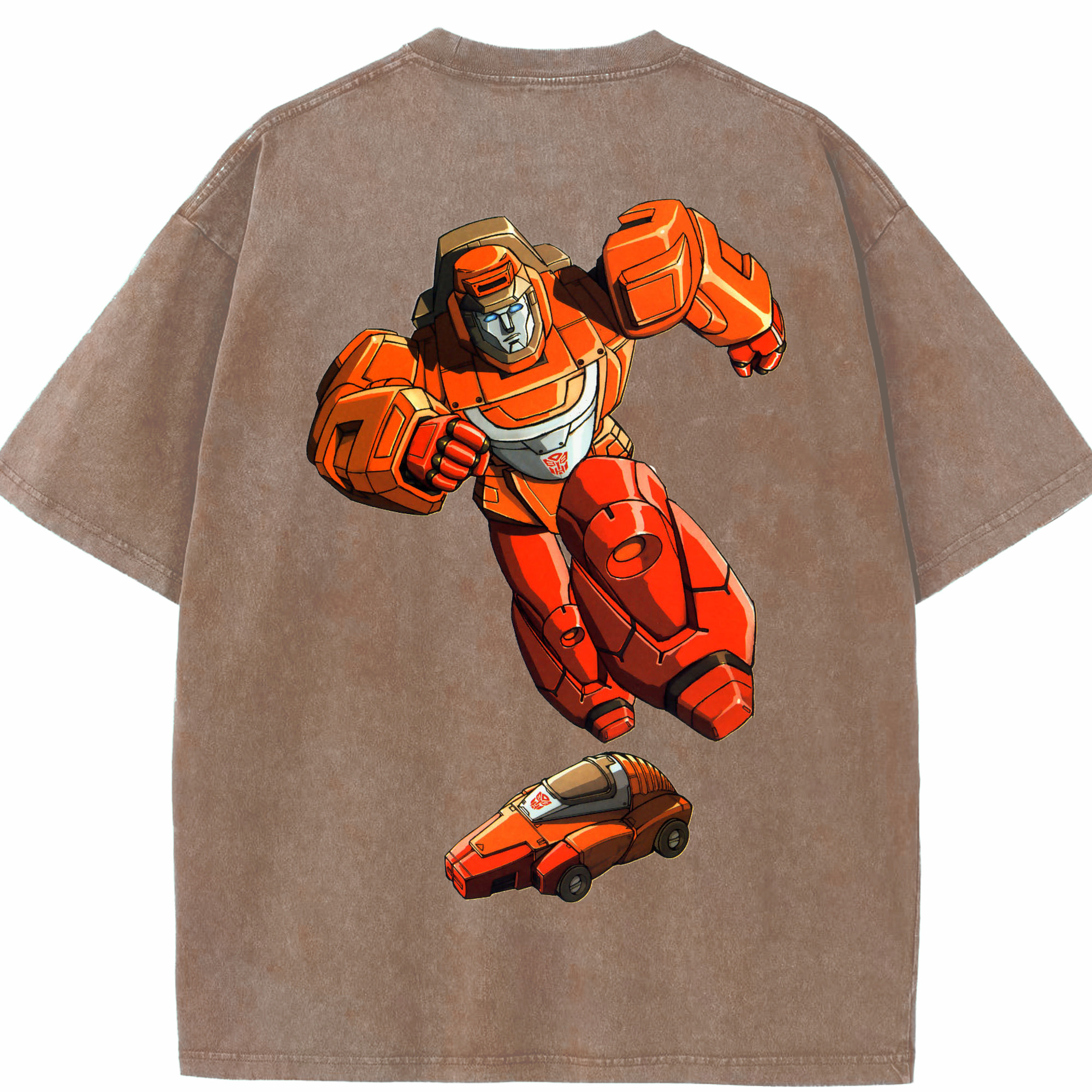 （画像用）  綿100% ヴィンテージ風 半袖Tシャツ（背面プリント）