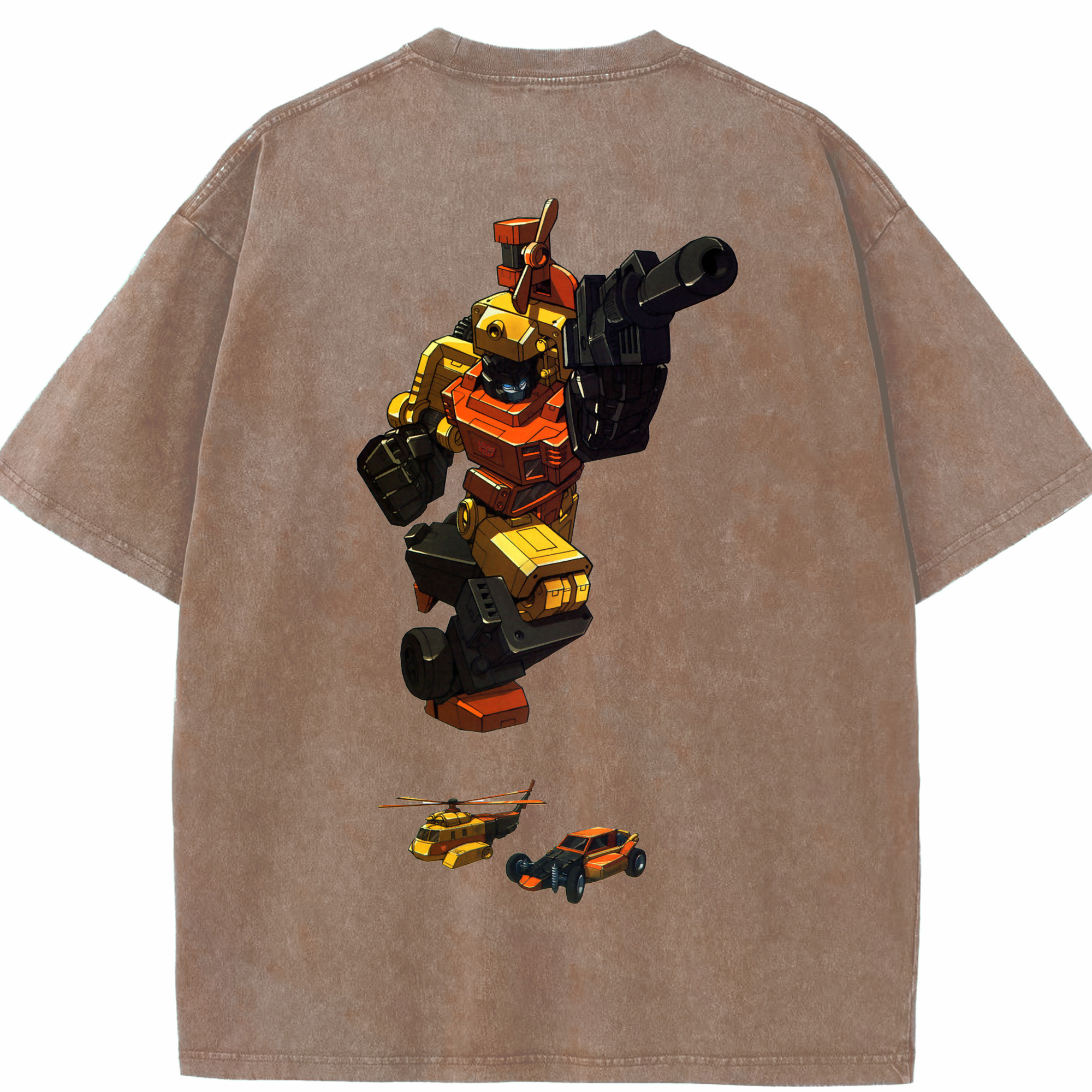 （画像用）  綿100% ヴィンテージ風 半袖Tシャツ（背面プリント）
