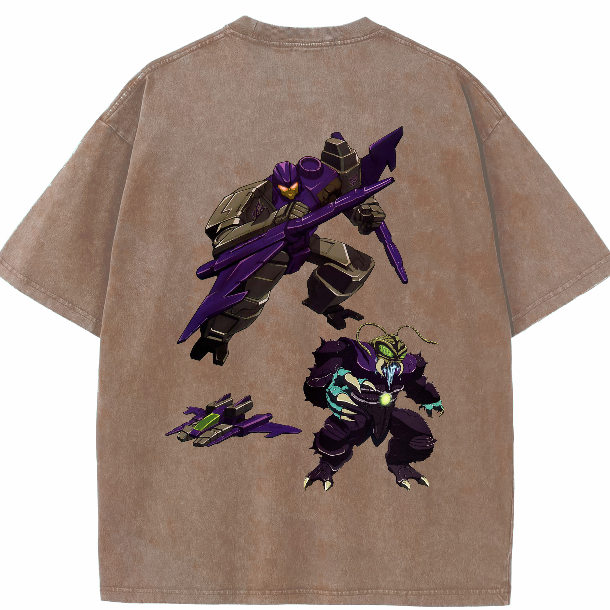 （画像用）  綿100% ヴィンテージ風 半袖Tシャツ（背面プリント）