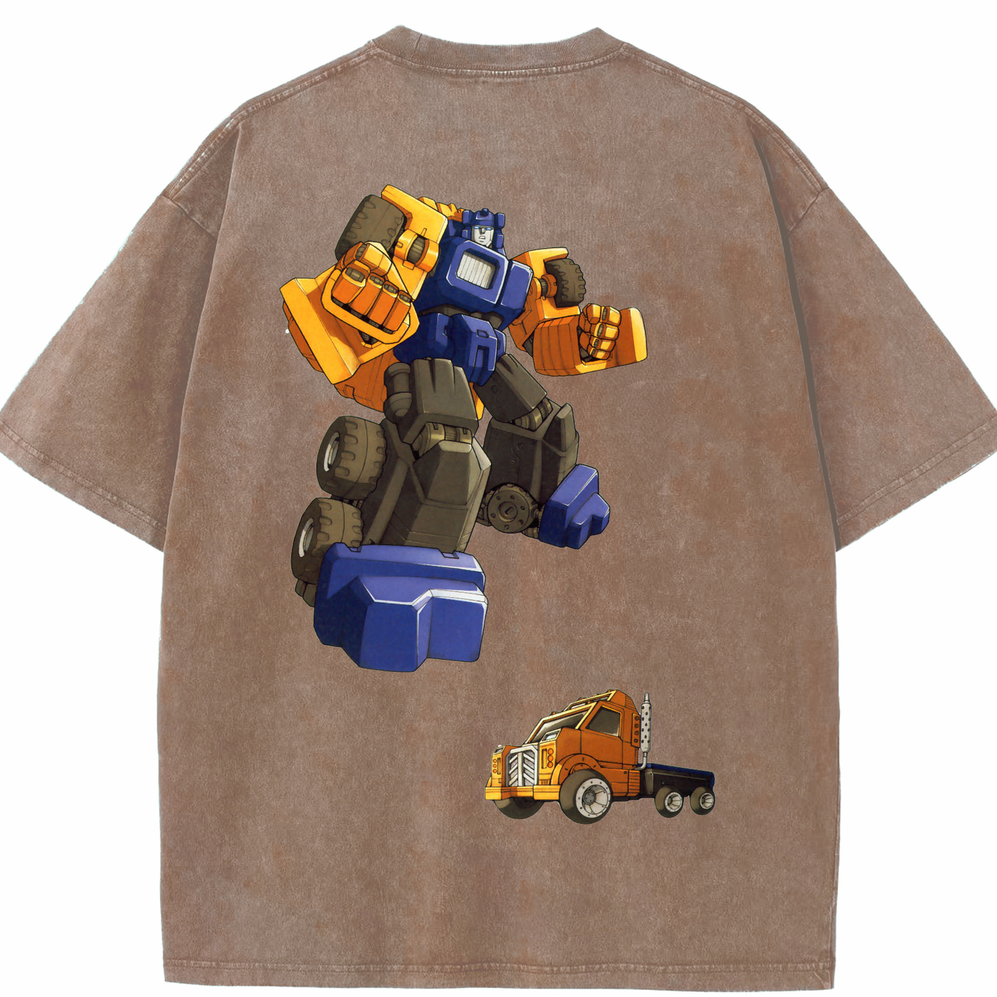 （画像用）  綿100% ヴィンテージ風 半袖Tシャツ（背面プリント）