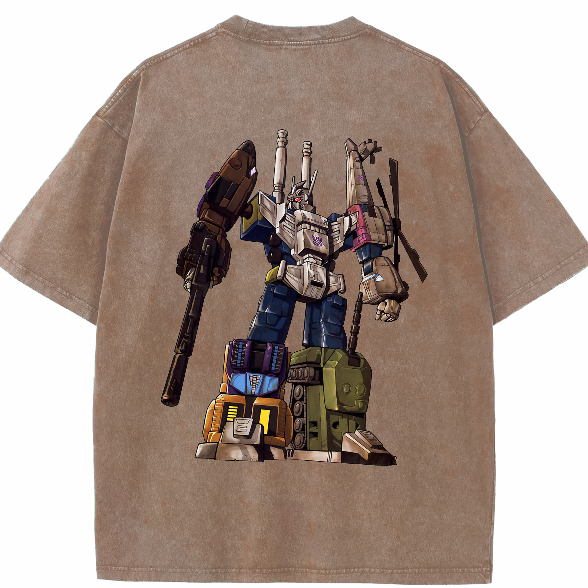 （画像用）  綿100% ヴィンテージ風 半袖Tシャツ（背面プリント）