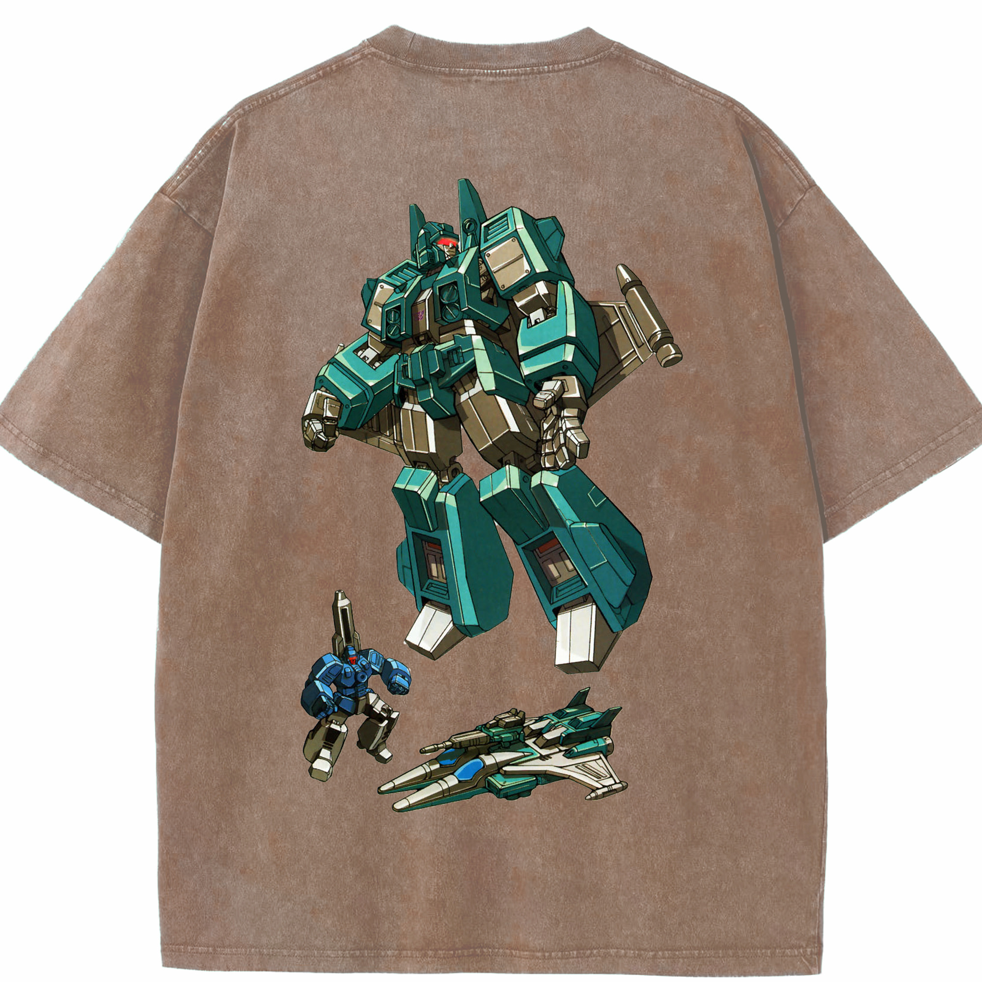 （画像用）  綿100% ヴィンテージ風 半袖Tシャツ（背面プリント）
