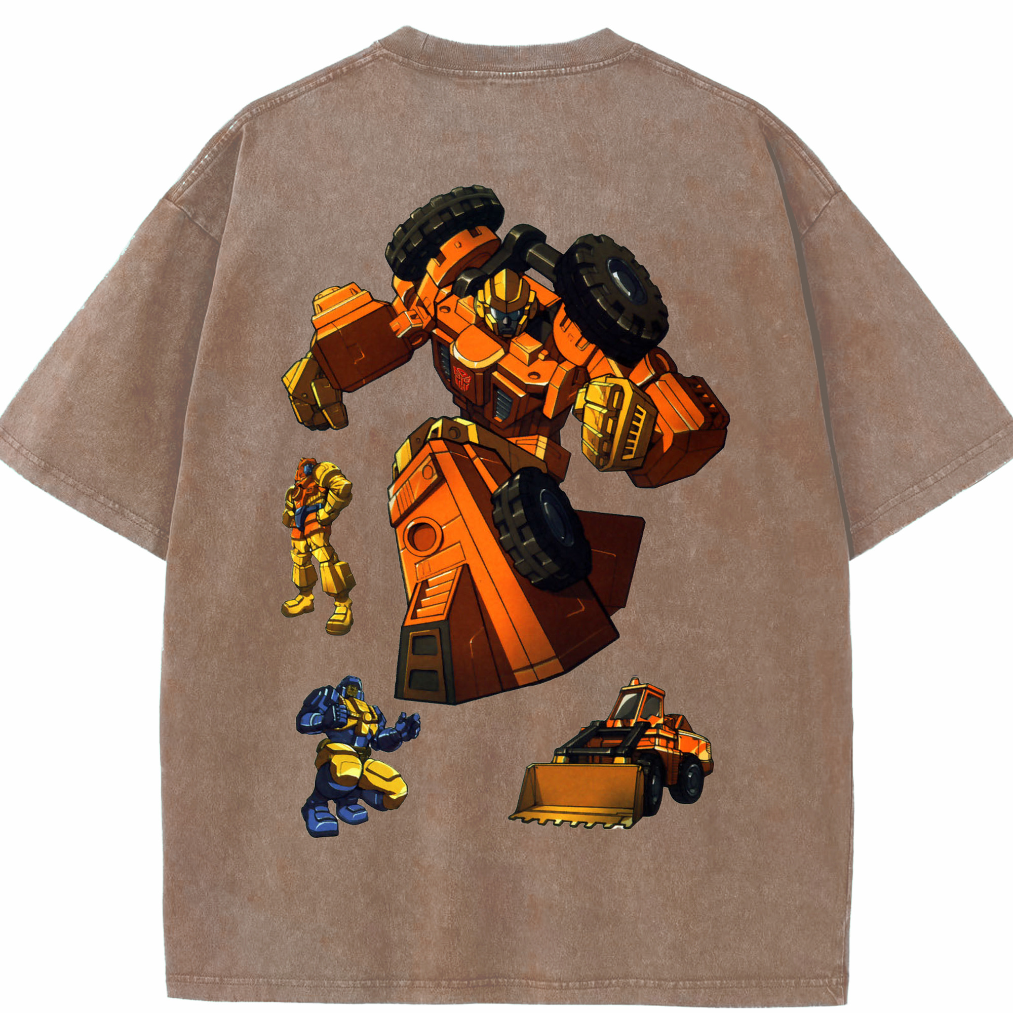 （画像用）  綿100% ヴィンテージ風 半袖Tシャツ（背面プリント）