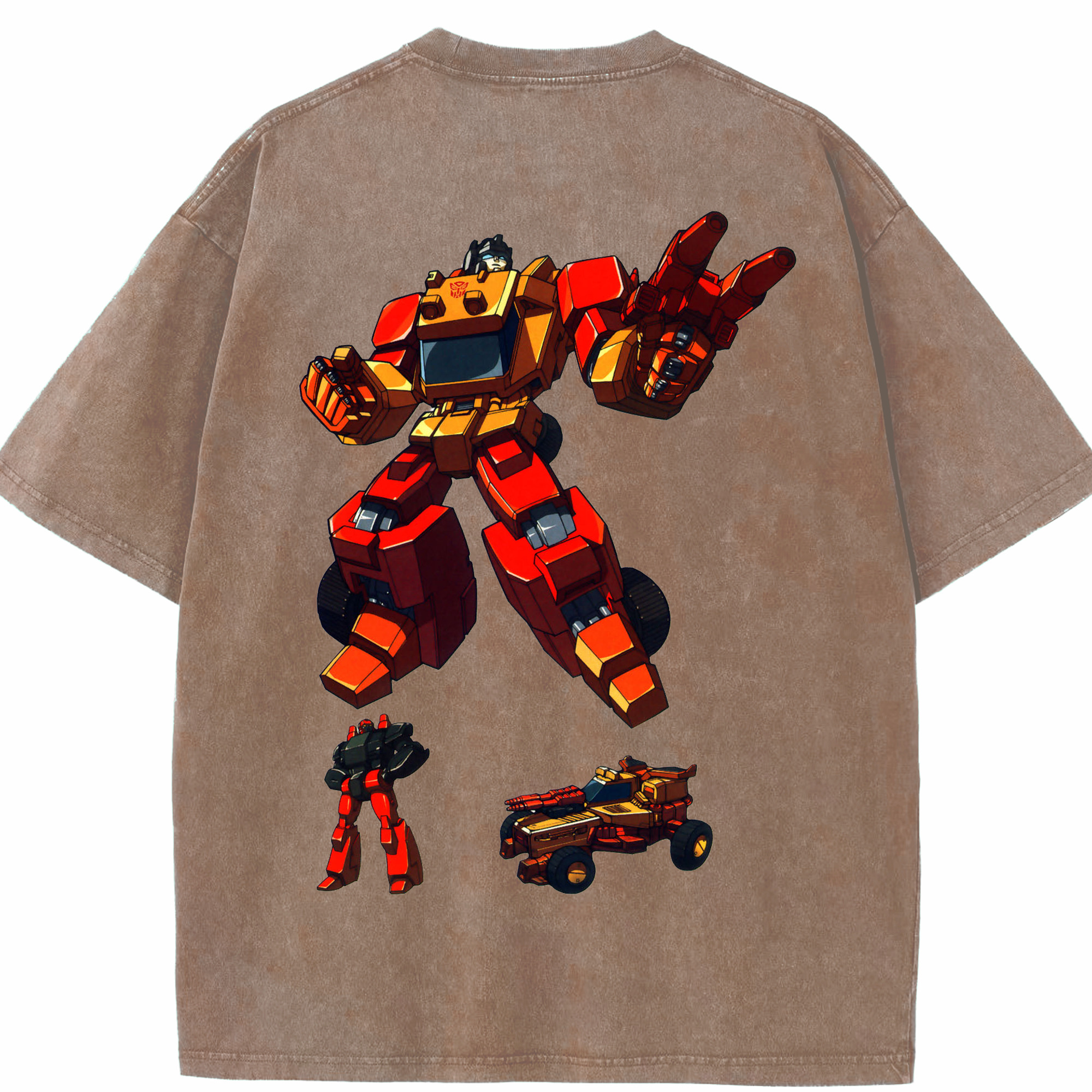（画像用）  綿100% ヴィンテージ風 半袖Tシャツ（背面プリント）