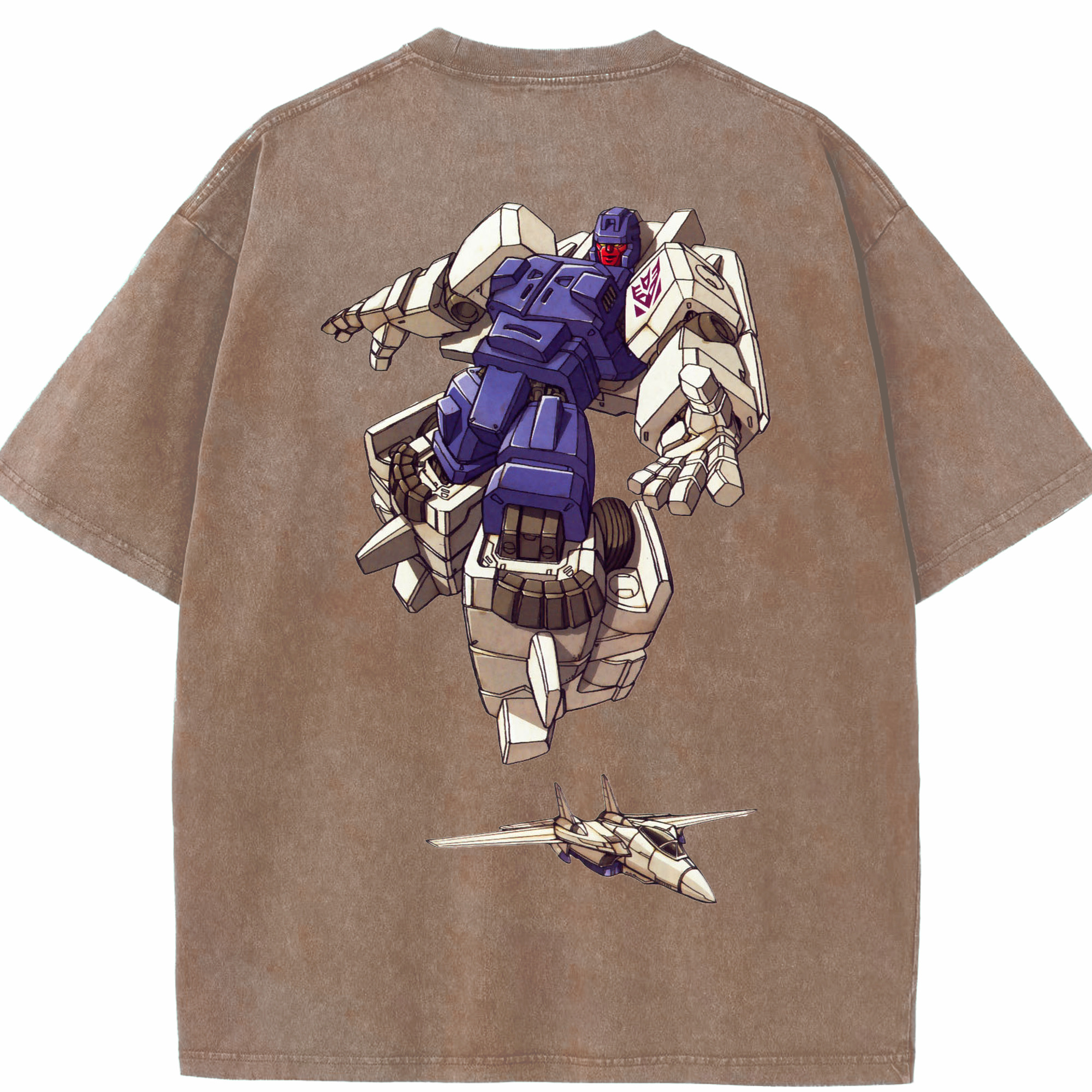 （画像用）  綿100% ヴィンテージ風 半袖Tシャツ（背面プリント）