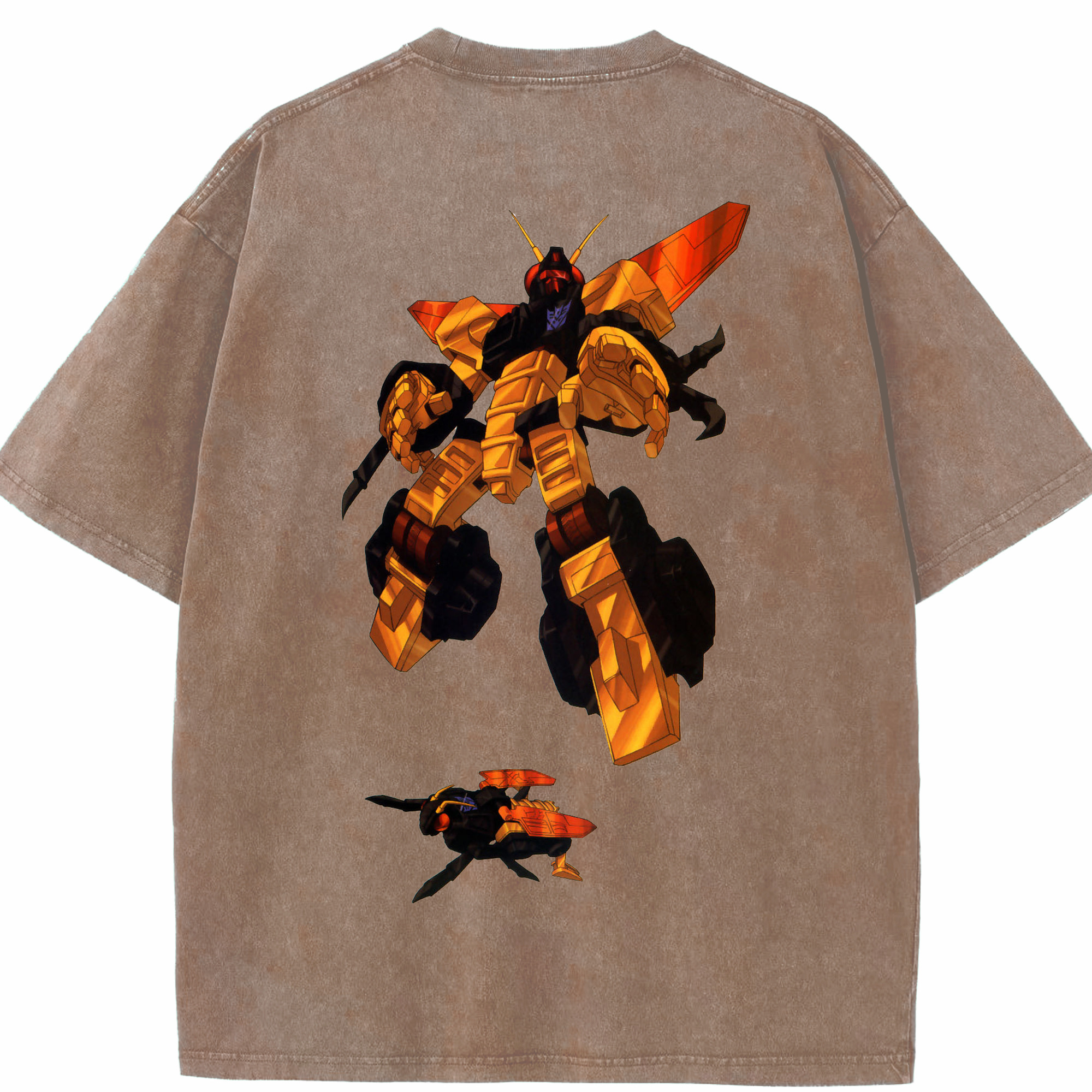 （画像用）  綿100% ヴィンテージ風 半袖Tシャツ（背面プリント）