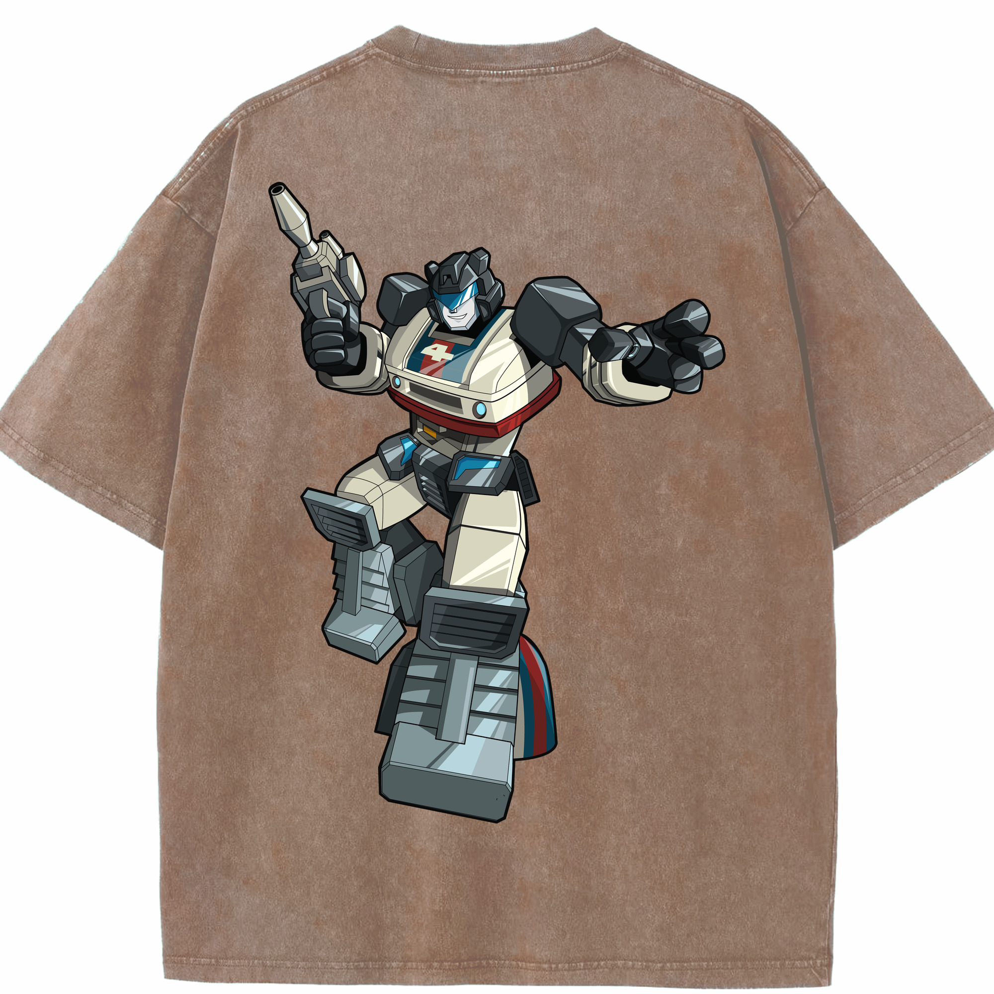 （画像用）  綿100% ヴィンテージ風 半袖Tシャツ（背面プリント）