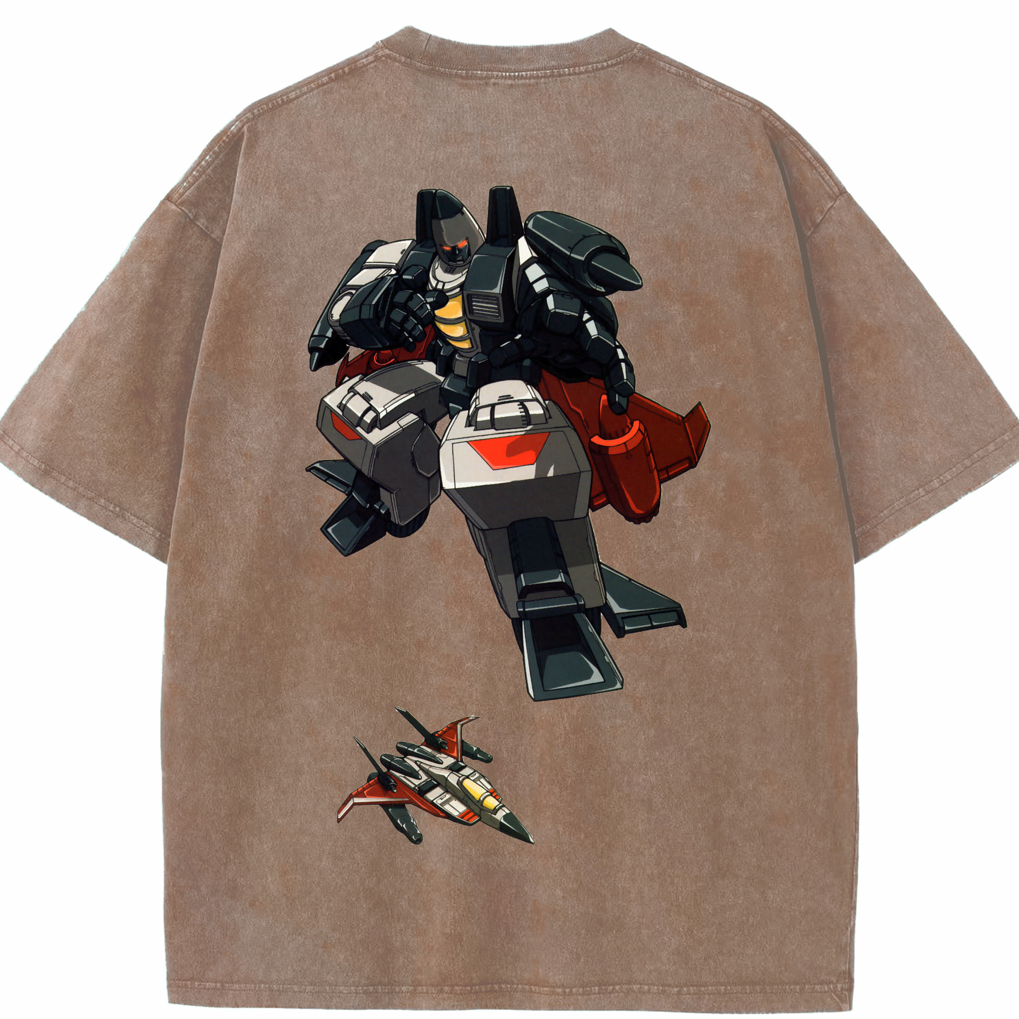 （画像用）  綿100% ヴィンテージ風 半袖Tシャツ（背面プリント）