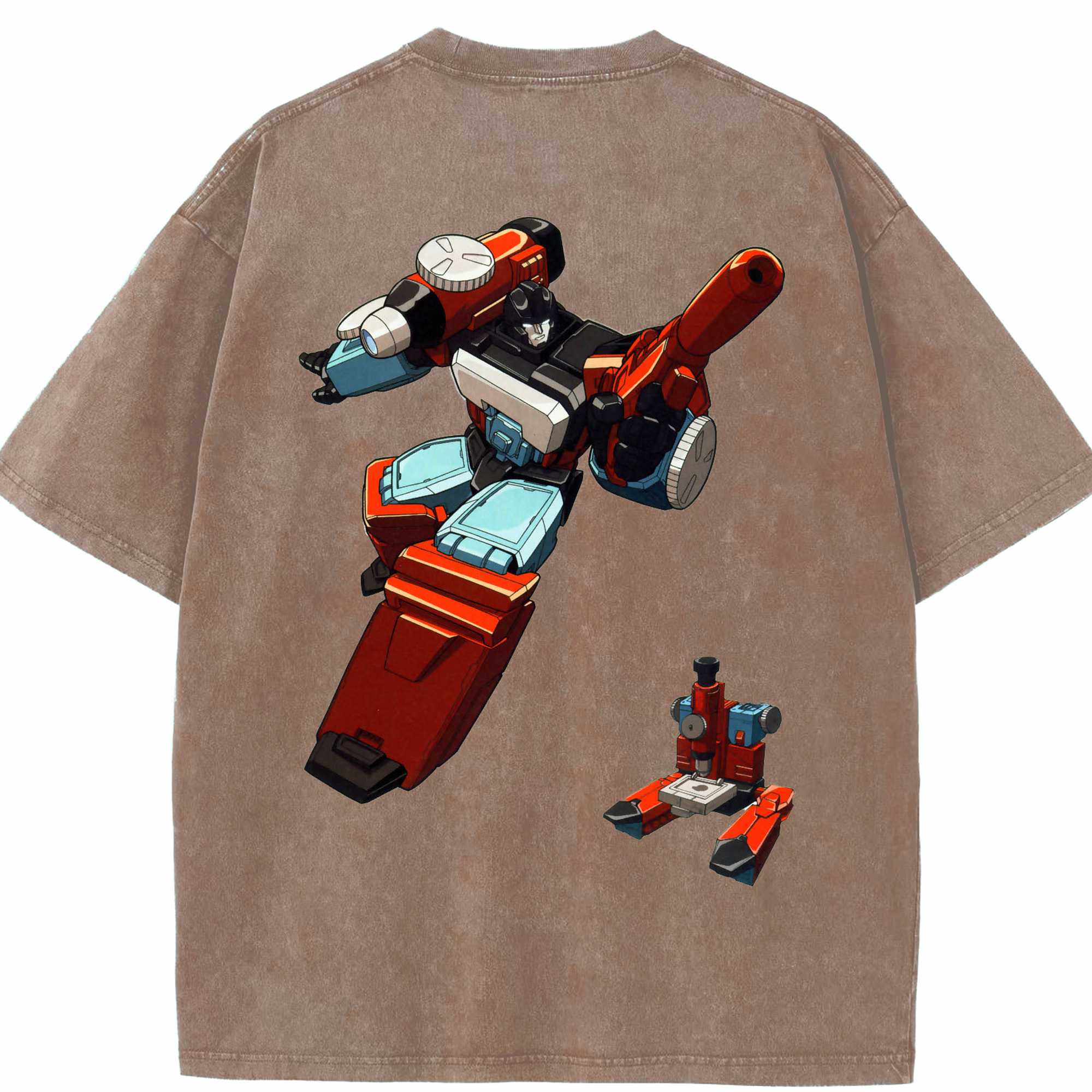 （画像用）  綿100% ヴィンテージ風 半袖Tシャツ（背面プリント）