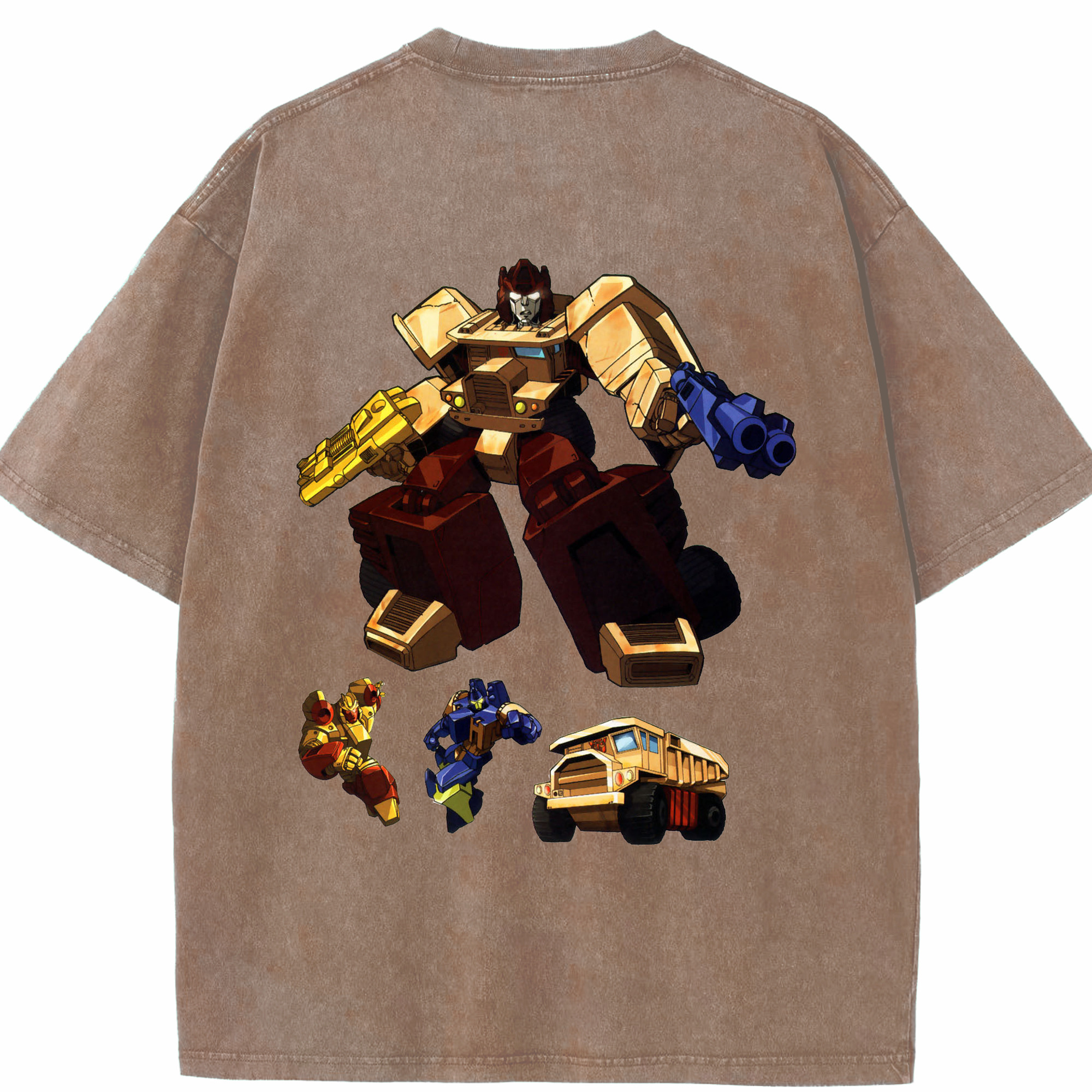 （画像用）  綿100% ヴィンテージ風 半袖Tシャツ（背面プリント）