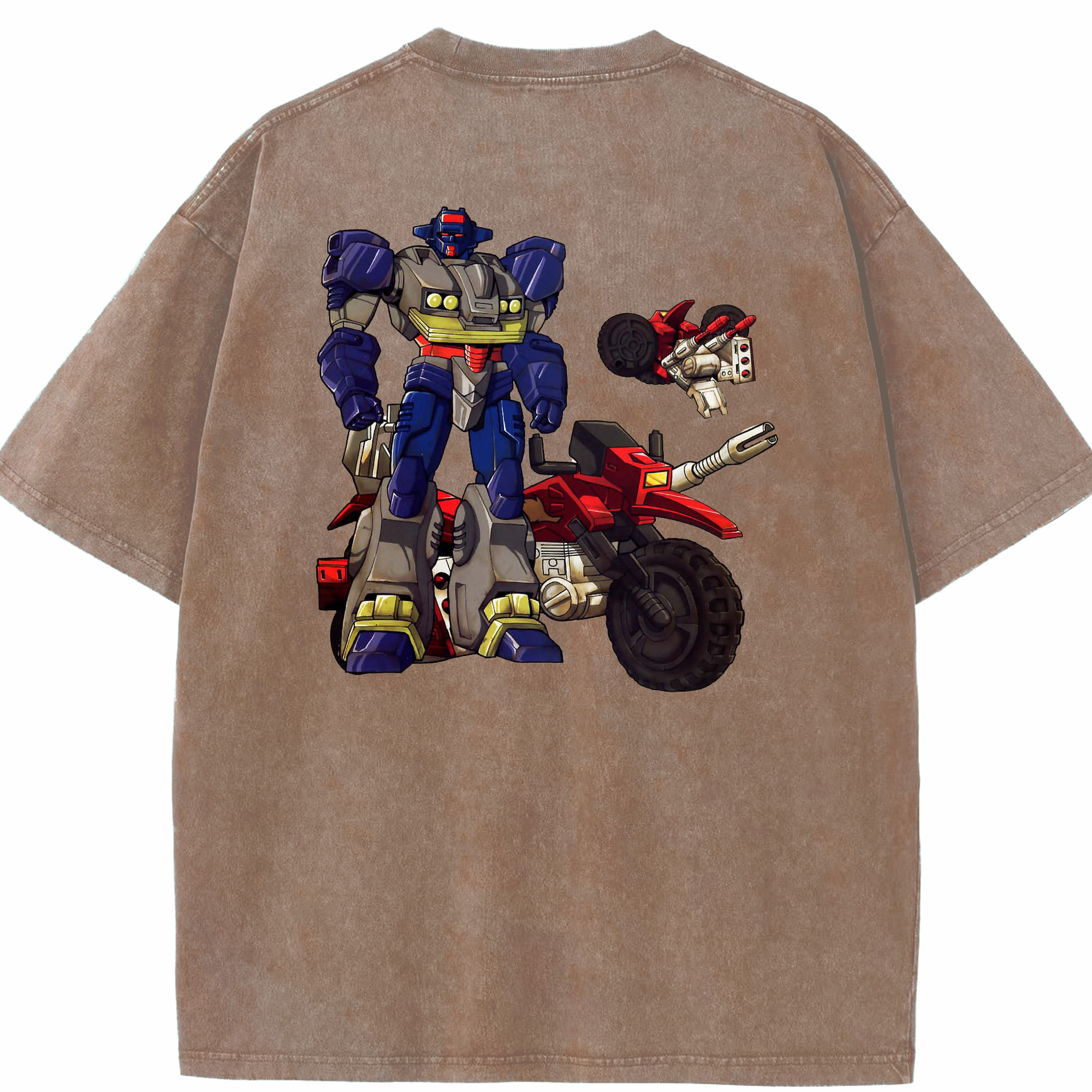 （画像用）  綿100% ヴィンテージ風 半袖Tシャツ（背面プリント）