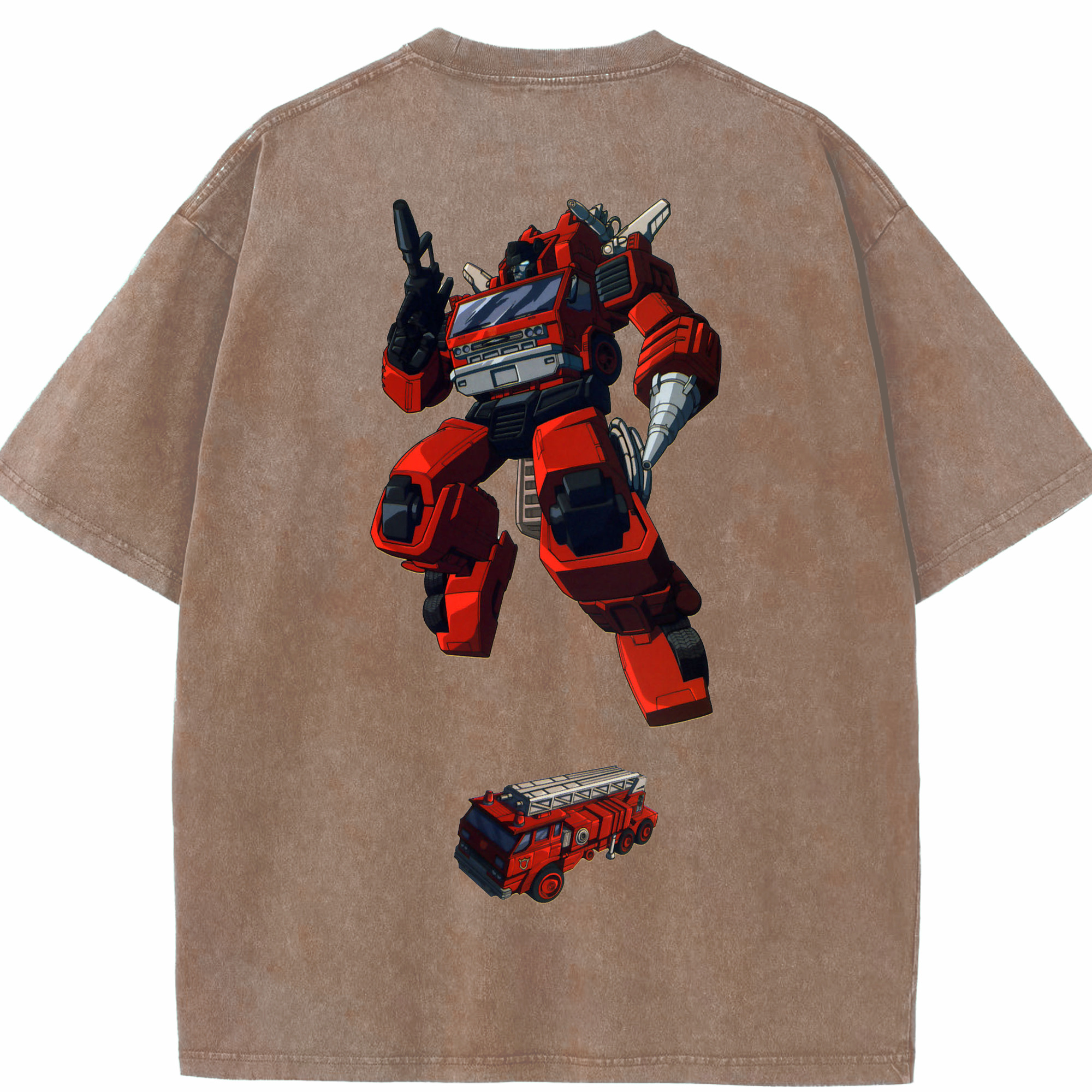 （画像用）  綿100% ヴィンテージ風 半袖Tシャツ（背面プリント）