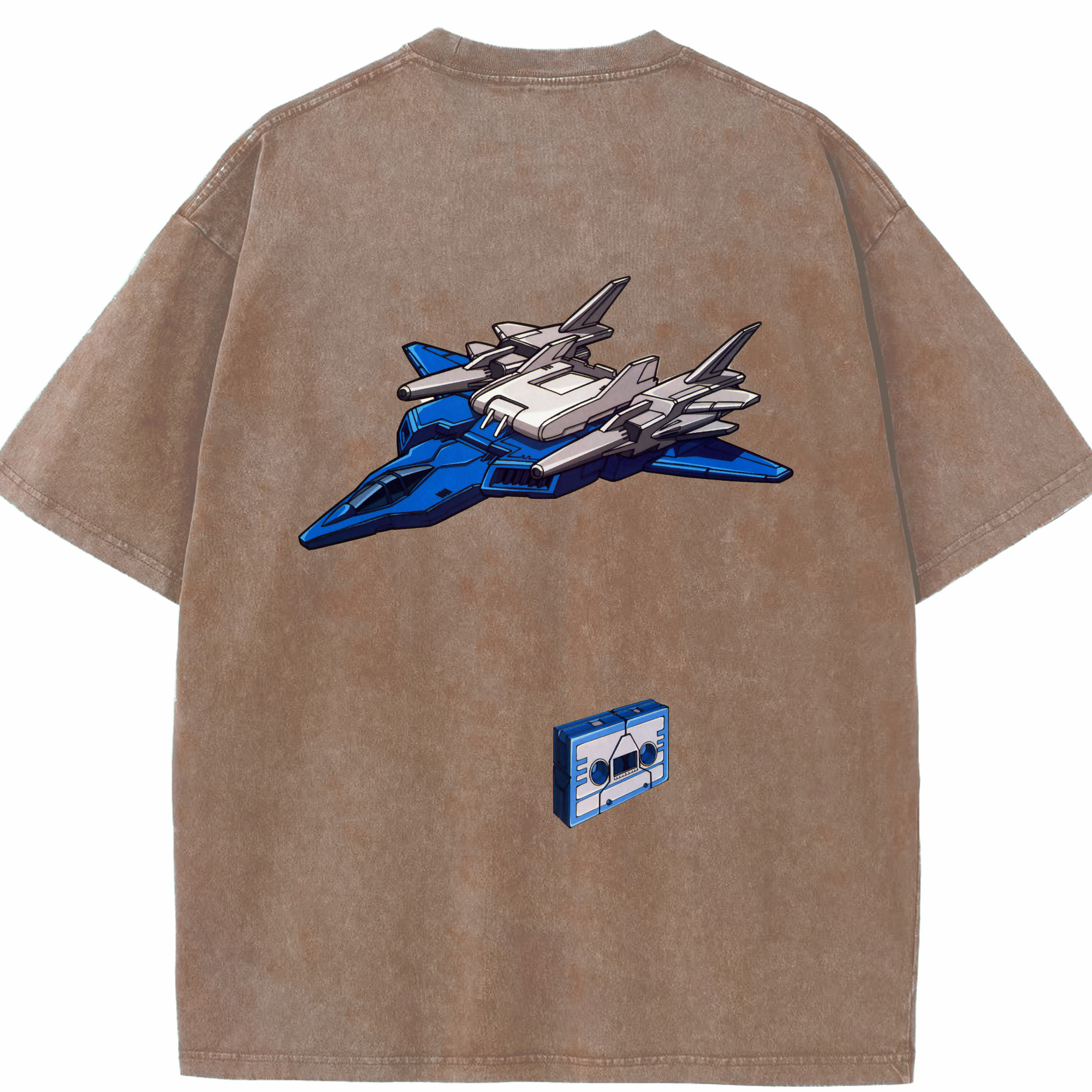 （画像用）  綿100% ヴィンテージ風 半袖Tシャツ（背面プリント）