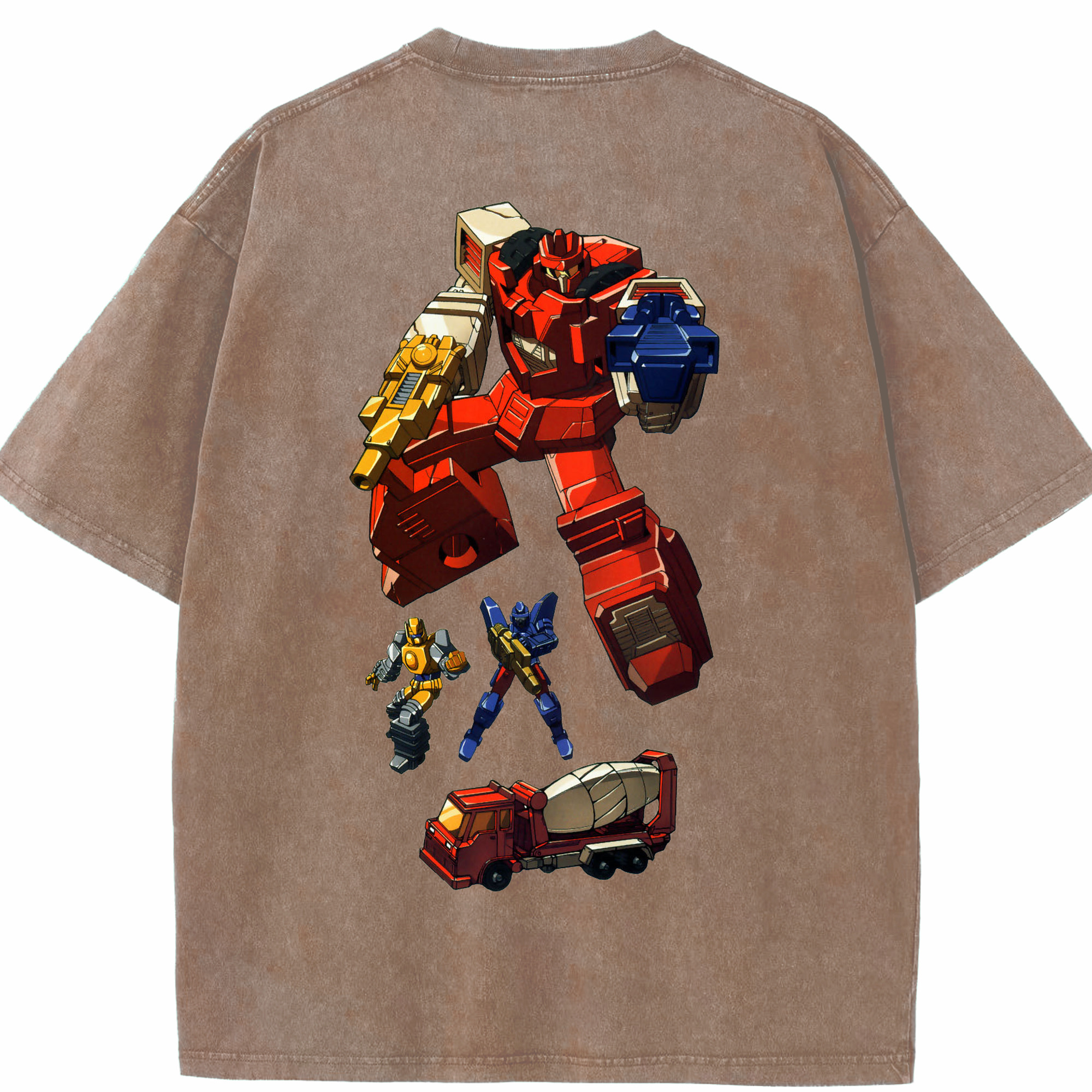 （画像用）  綿100% ヴィンテージ風 半袖Tシャツ（背面プリント）