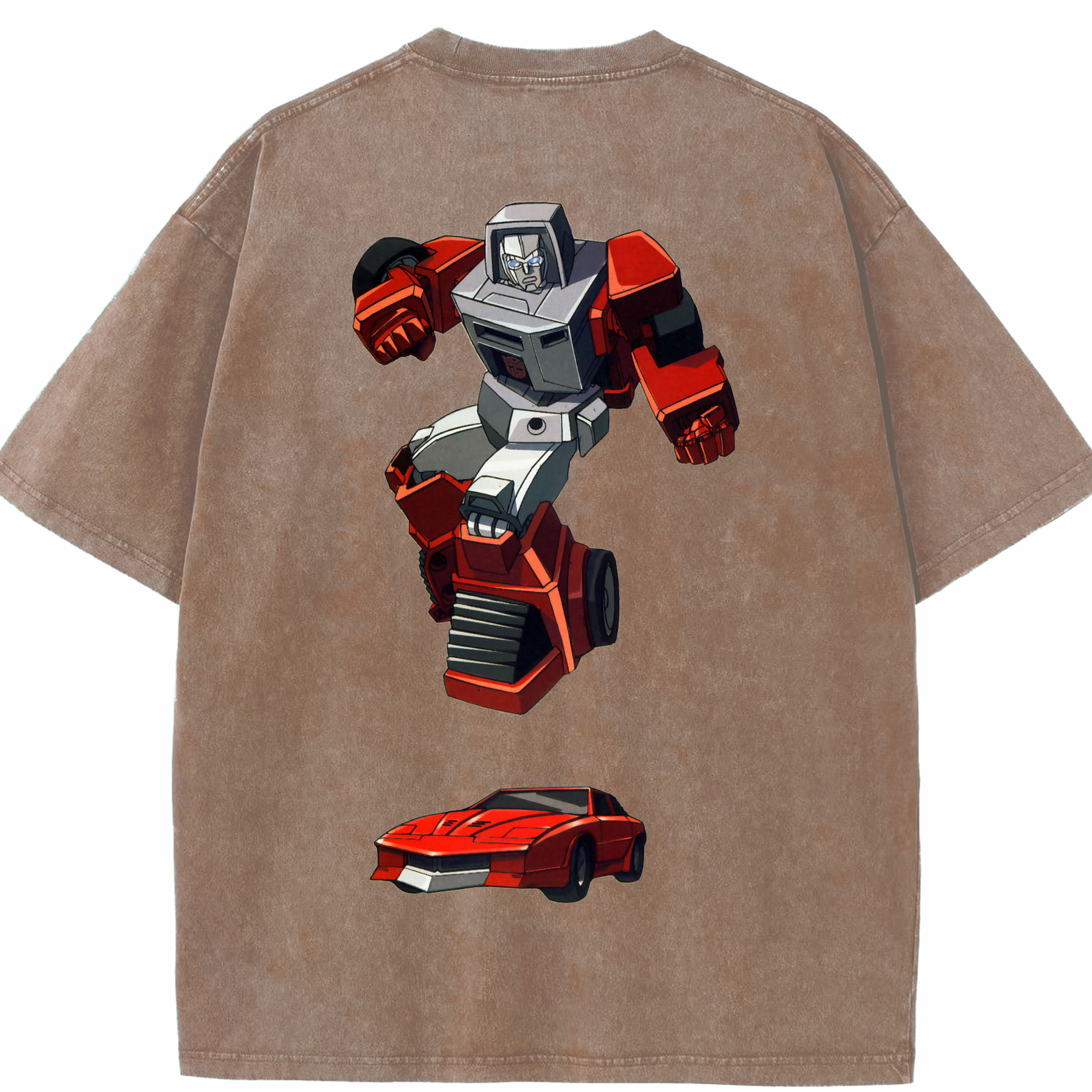 （画像用）  綿100% ヴィンテージ風 半袖Tシャツ（背面プリント）