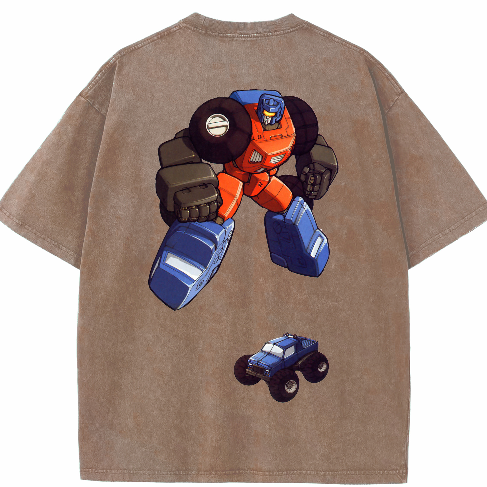 （画像用）  綿100% ヴィンテージ風 半袖Tシャツ（背面プリント）