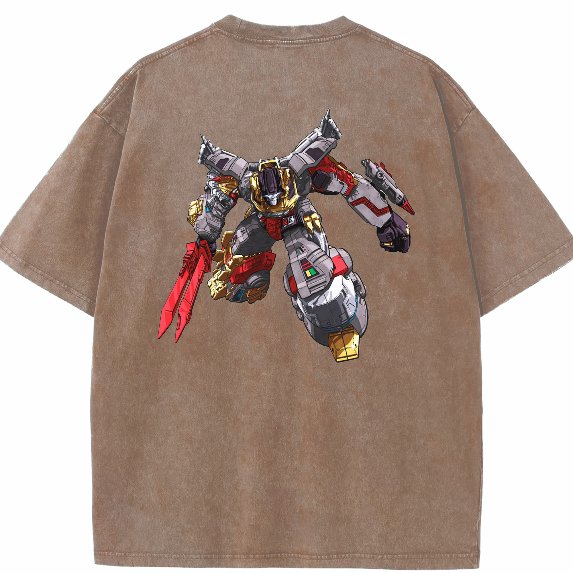 （画像用）  綿100% ヴィンテージ風 半袖Tシャツ（背面プリント）