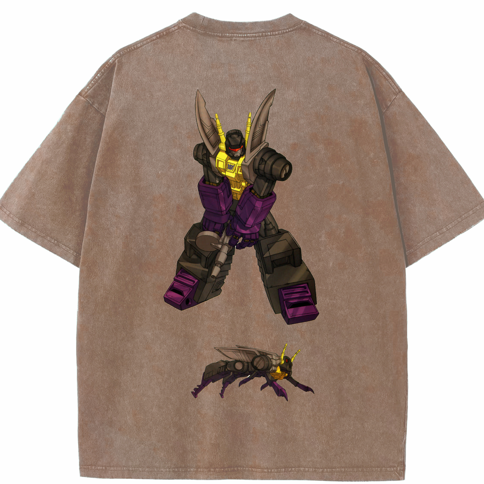 （画像用）  綿100% ヴィンテージ風 半袖Tシャツ（背面プリント）