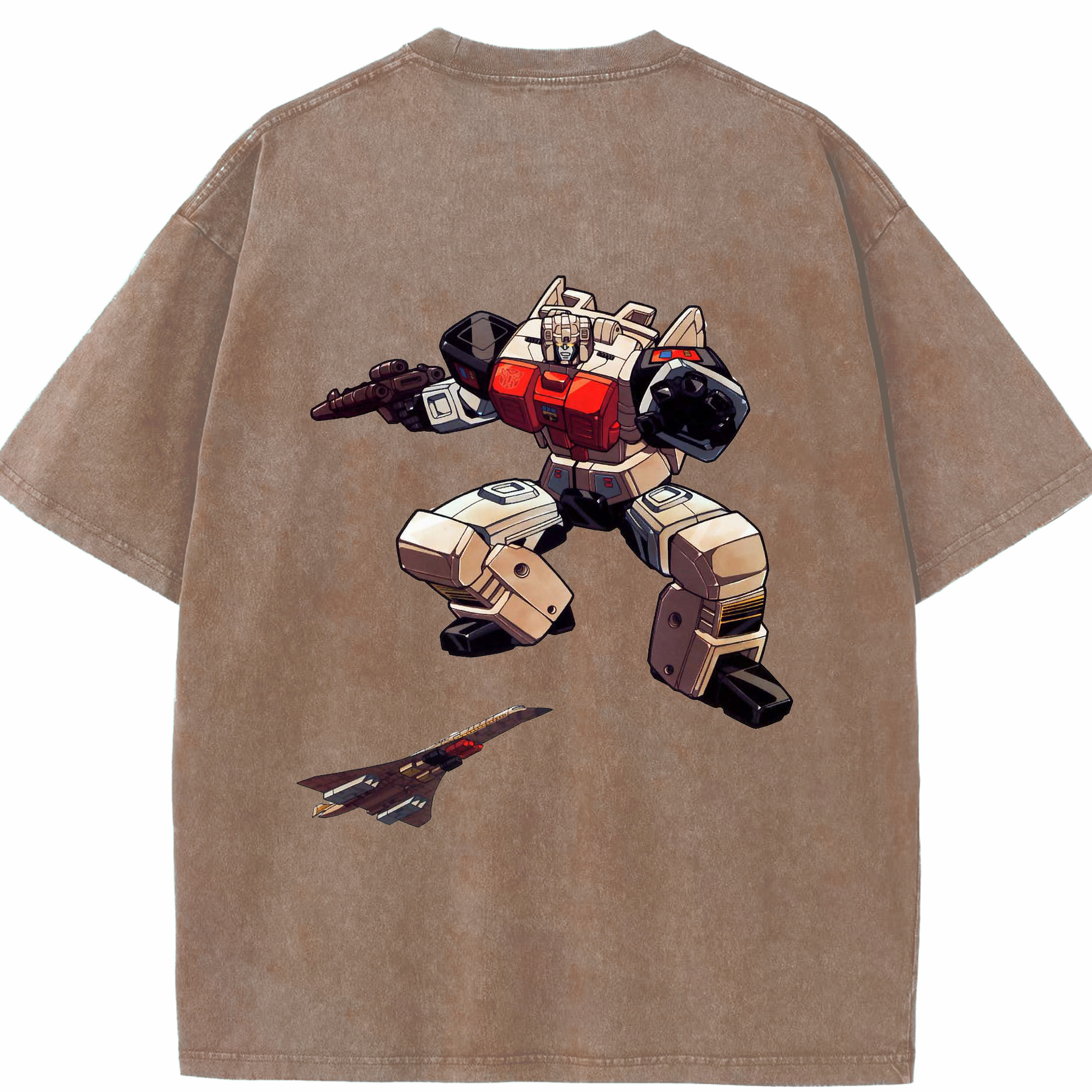 （画像用）  綿100% ヴィンテージ風 半袖Tシャツ（背面プリント）