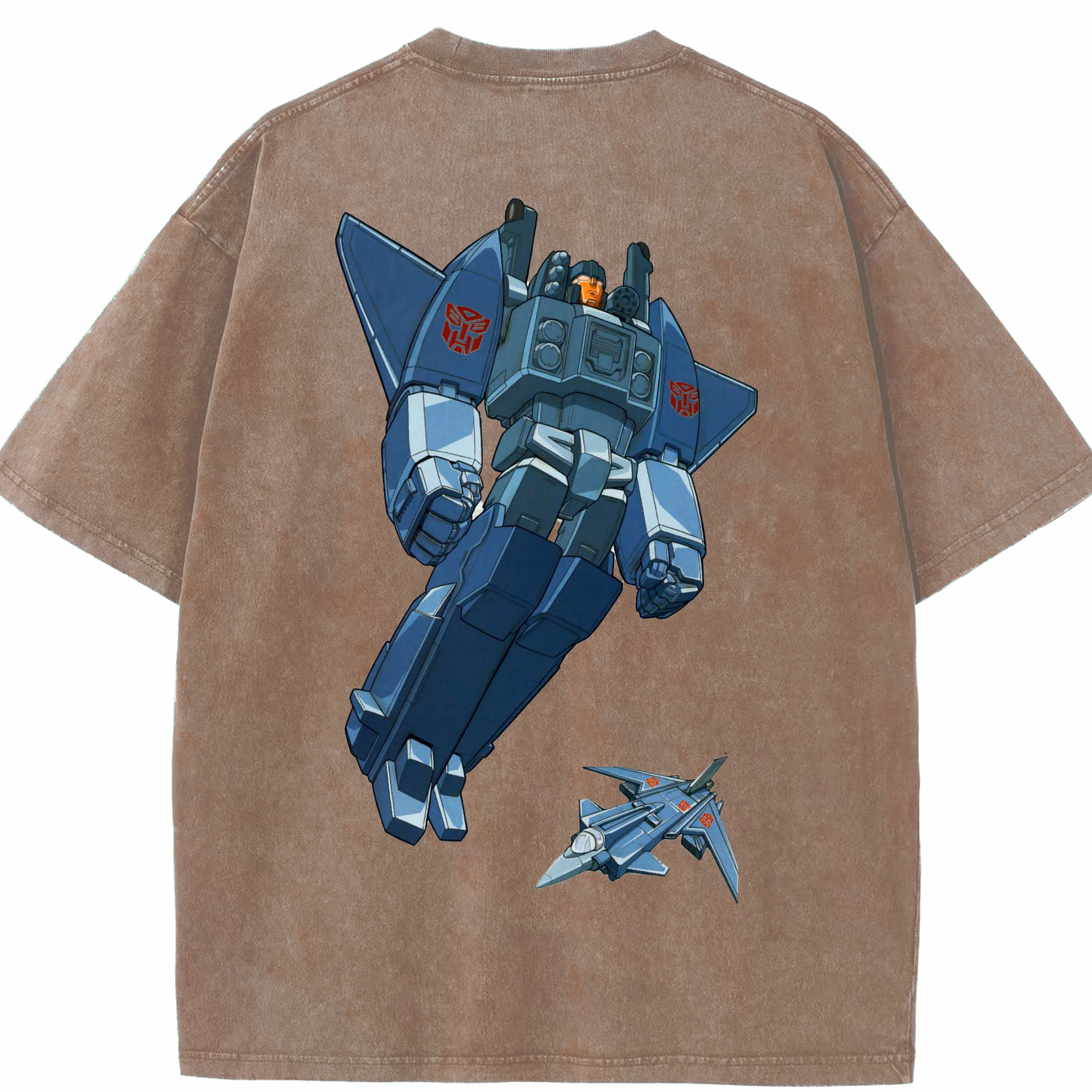 （画像用）  綿100% ヴィンテージ風 半袖Tシャツ（背面プリント）