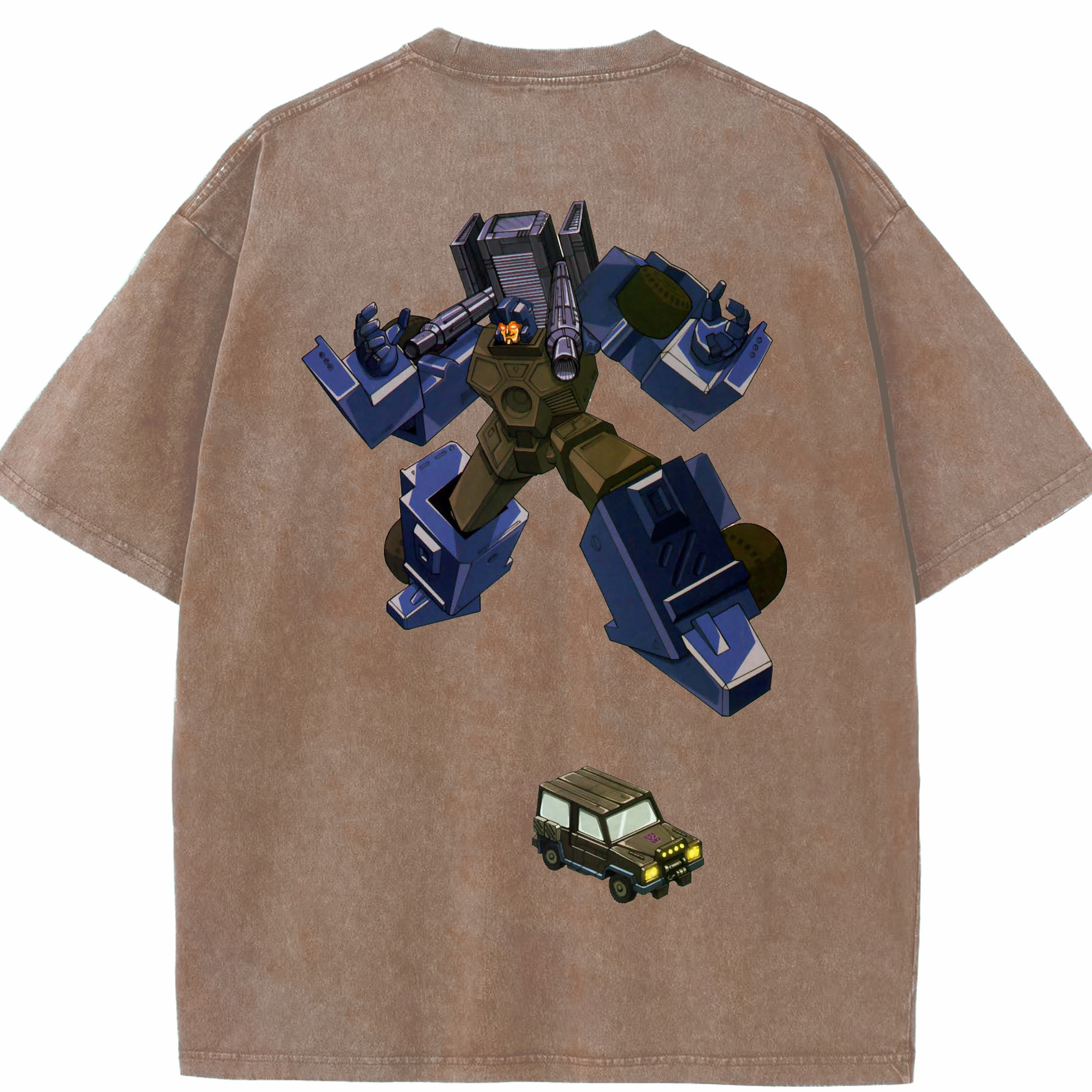 （画像用）  綿100% ヴィンテージ風 半袖Tシャツ（背面プリント）