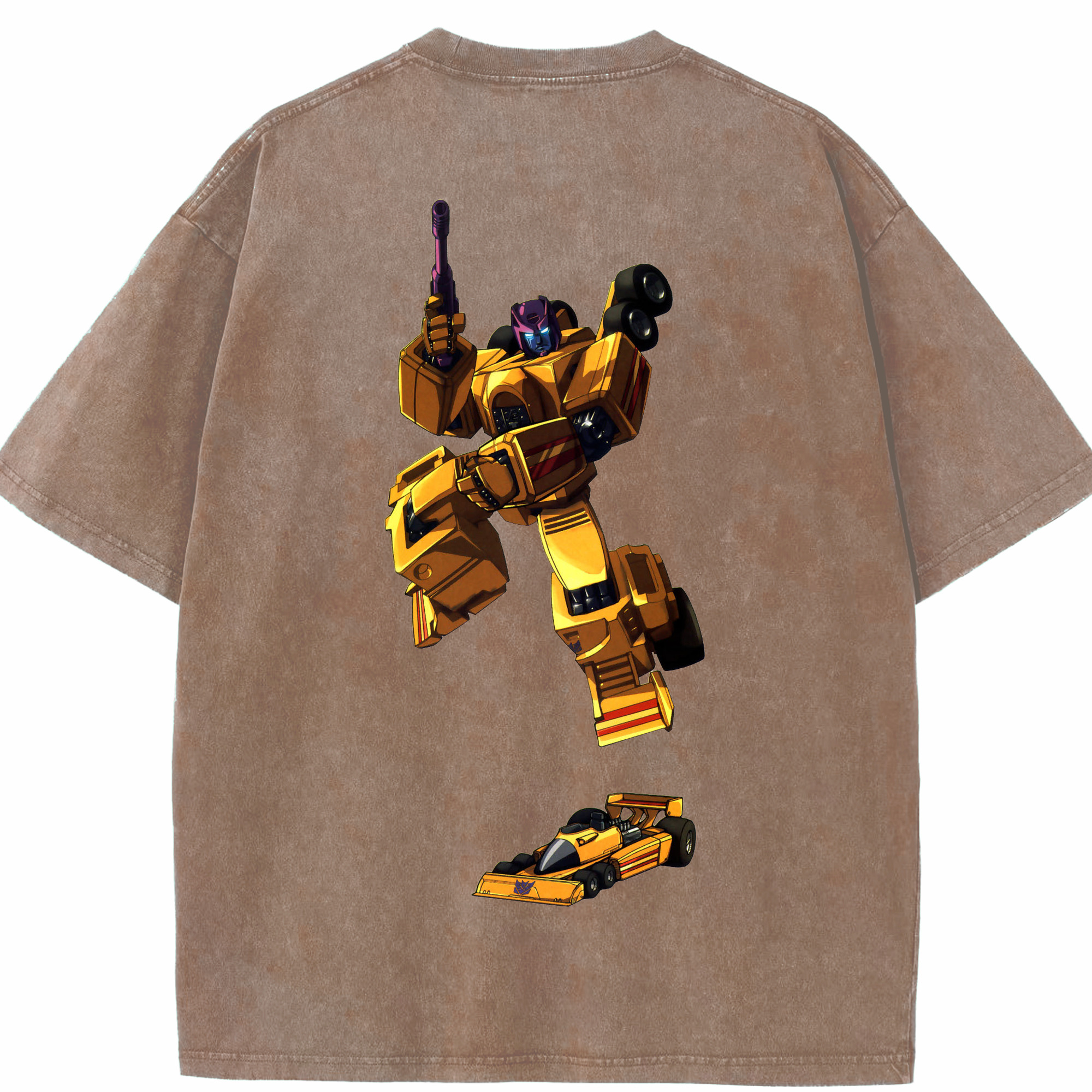 （画像用）  綿100% ヴィンテージ風 半袖Tシャツ（背面プリント）