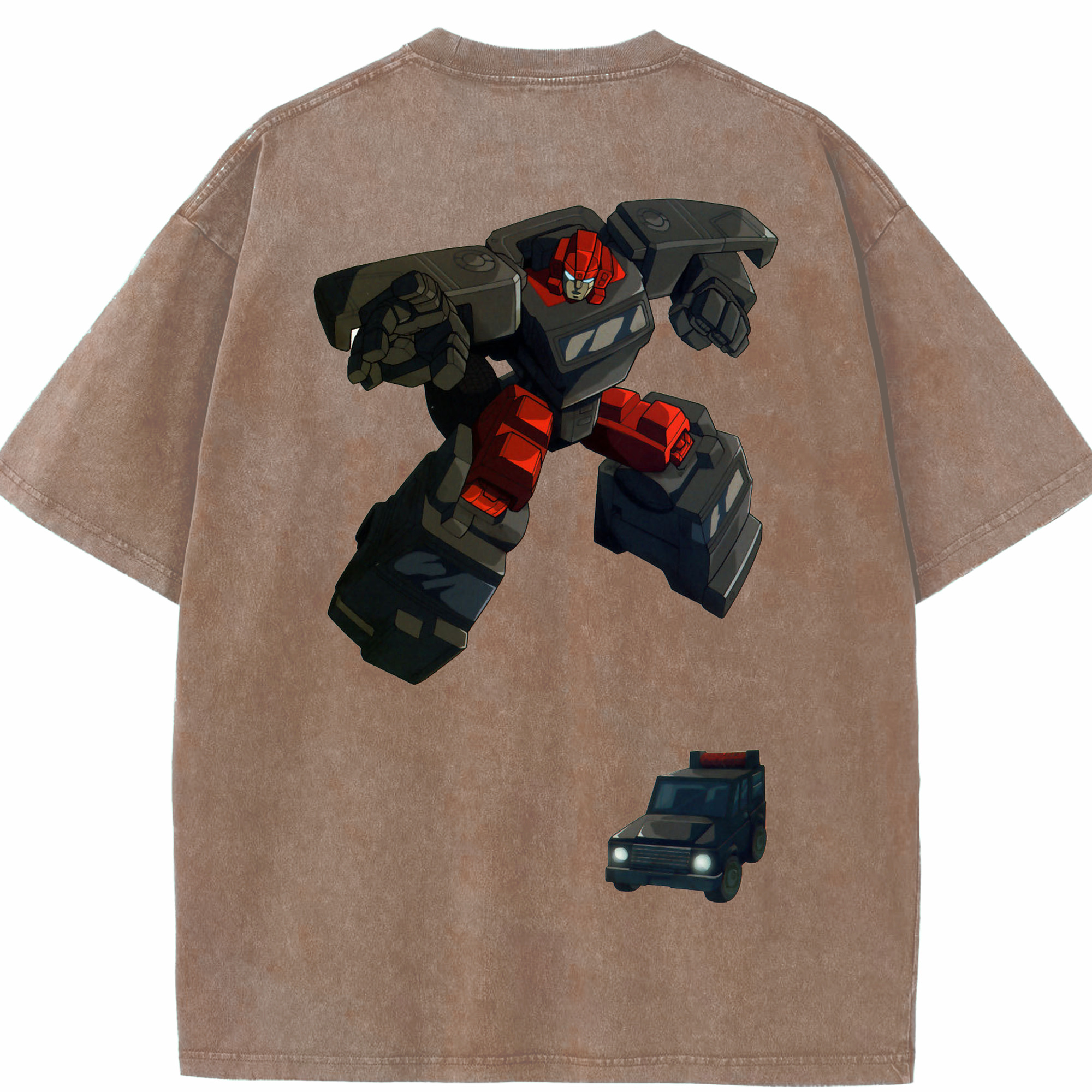 （画像用）  綿100% ヴィンテージ風 半袖Tシャツ（背面プリント）