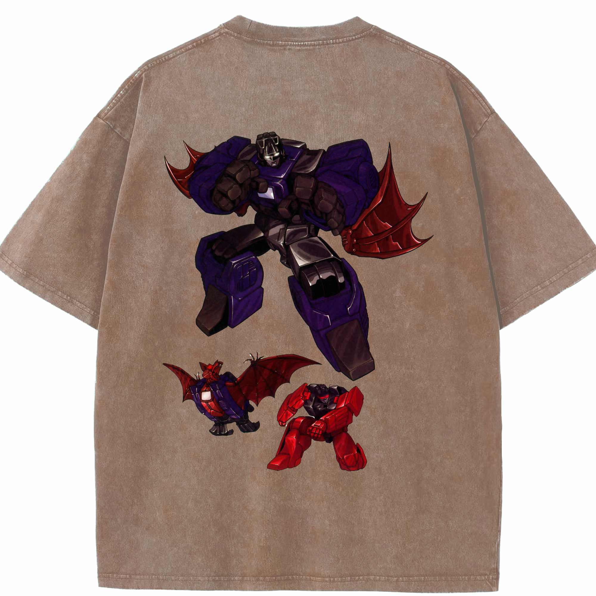 （画像用）  綿100% ヴィンテージ風 半袖Tシャツ（背面プリント）