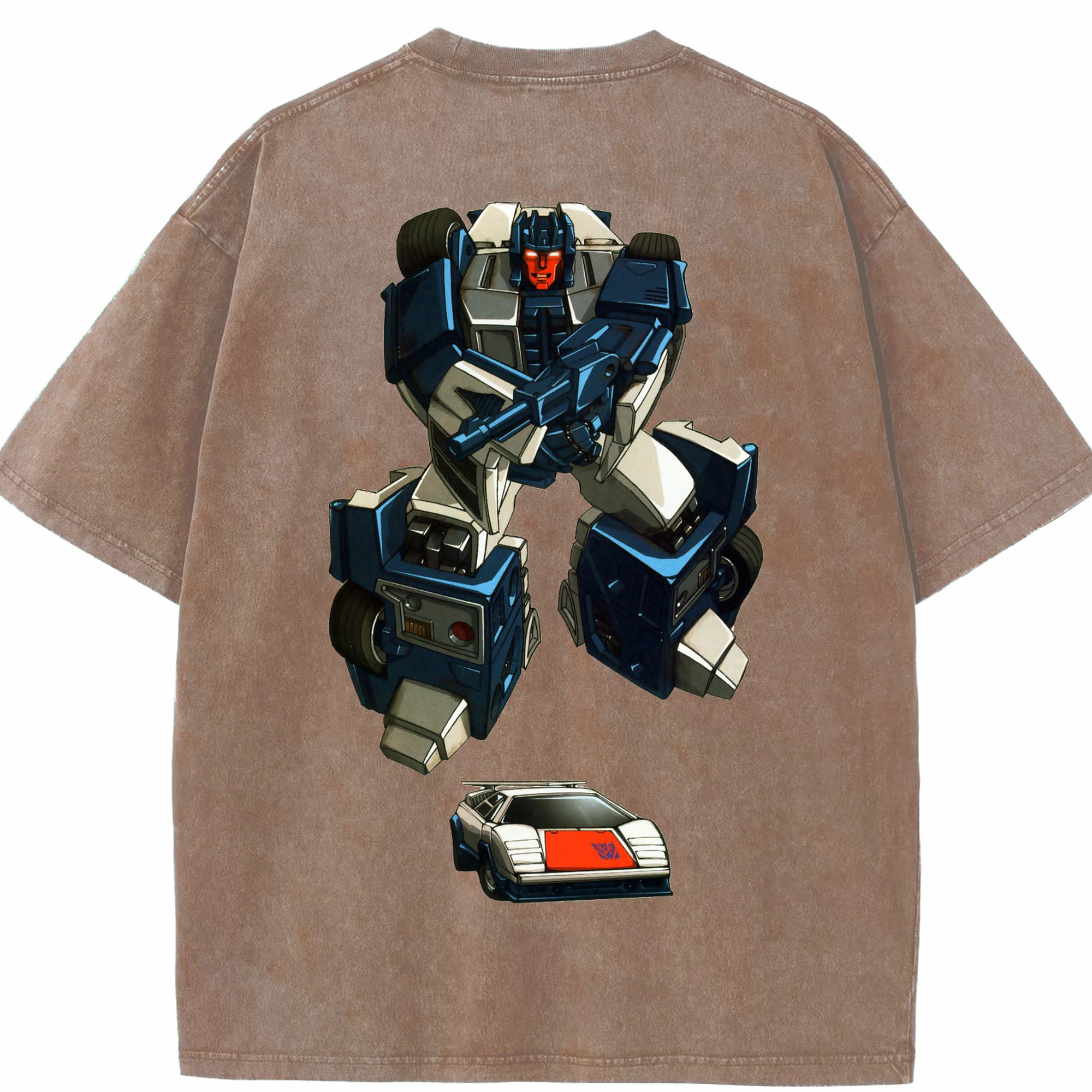 （画像用）  綿100% ヴィンテージ風 半袖Tシャツ（背面プリント）