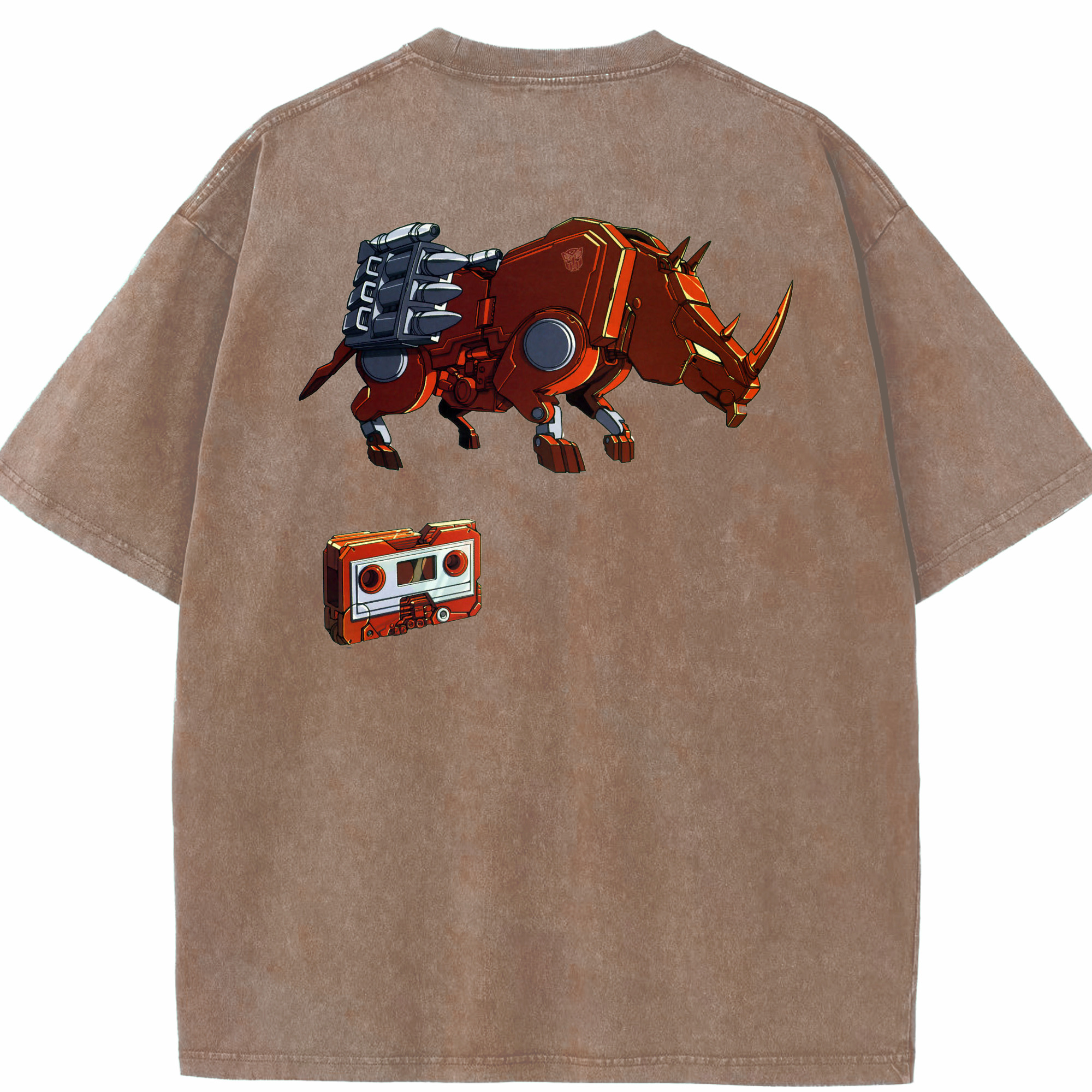 （画像用）  綿100% ヴィンテージ風 半袖Tシャツ（背面プリント）