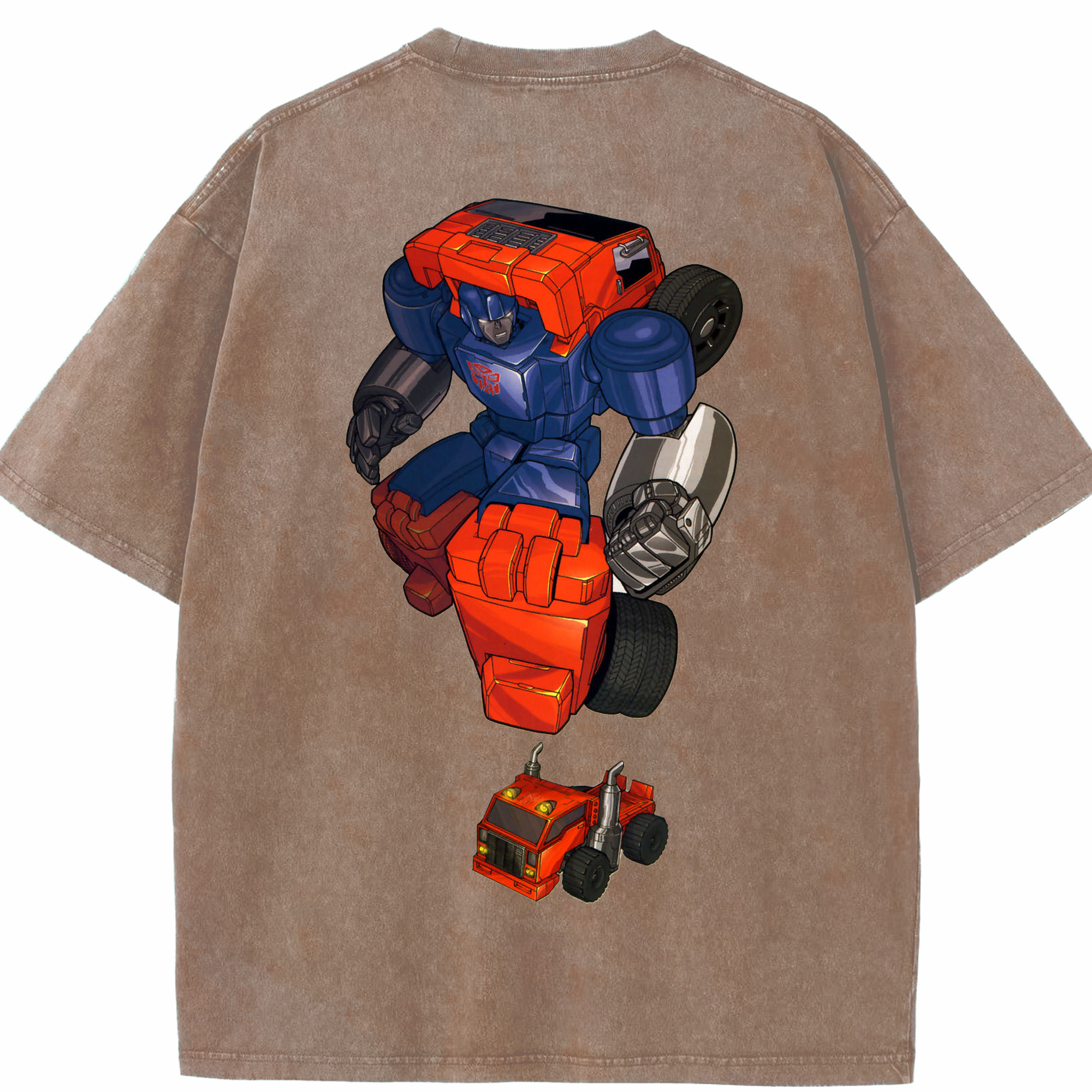 （画像用）  綿100% ヴィンテージ風 半袖Tシャツ（背面プリント）
