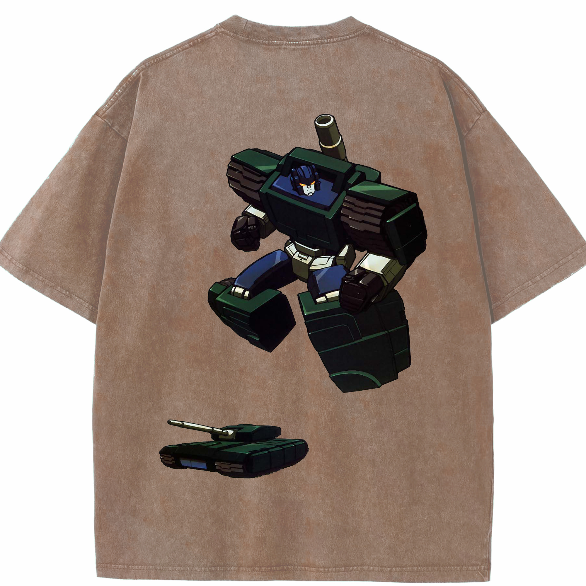 （画像用）  綿100% ヴィンテージ風 半袖Tシャツ（背面プリント）