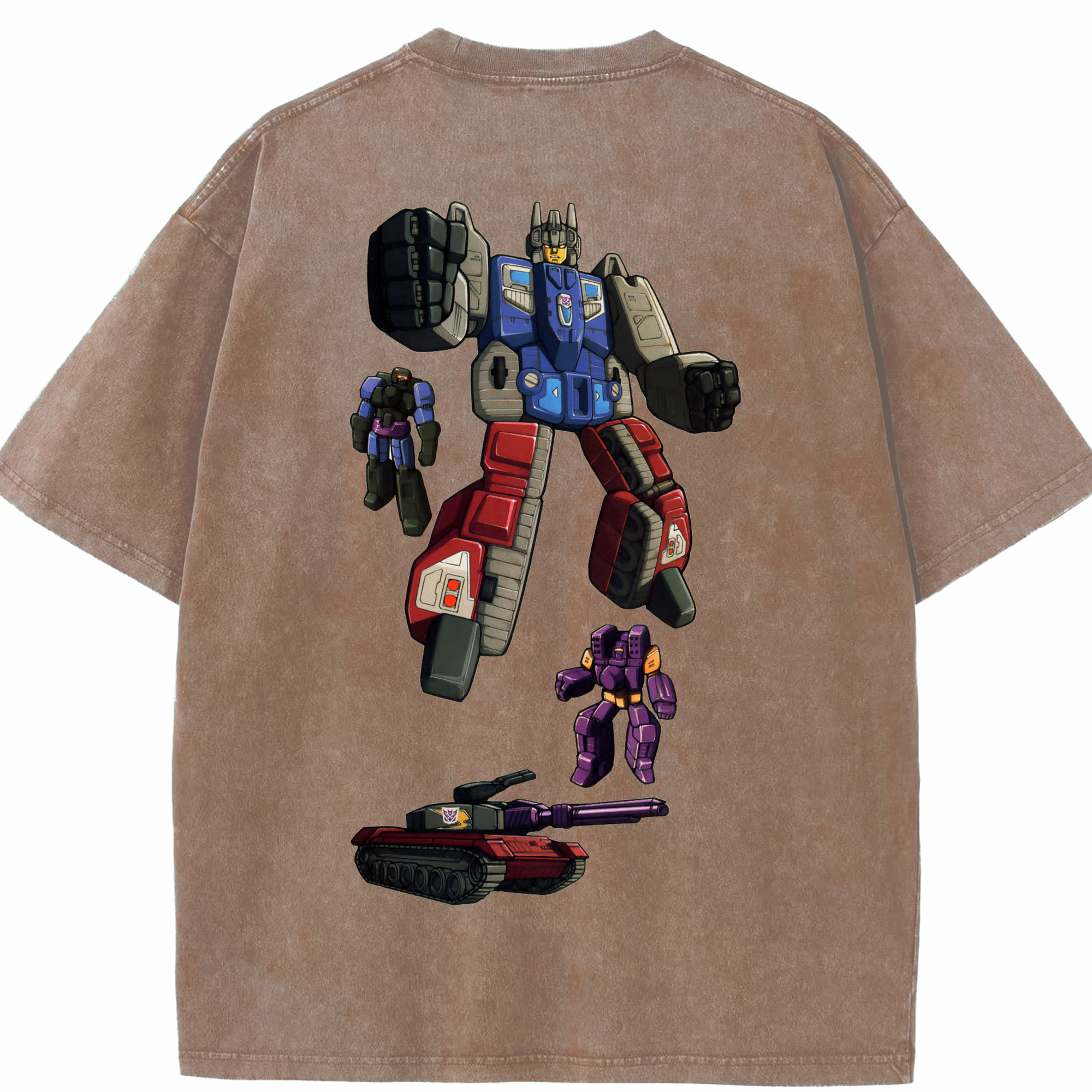 （画像用）  綿100% ヴィンテージ風 半袖Tシャツ（背面プリント）
