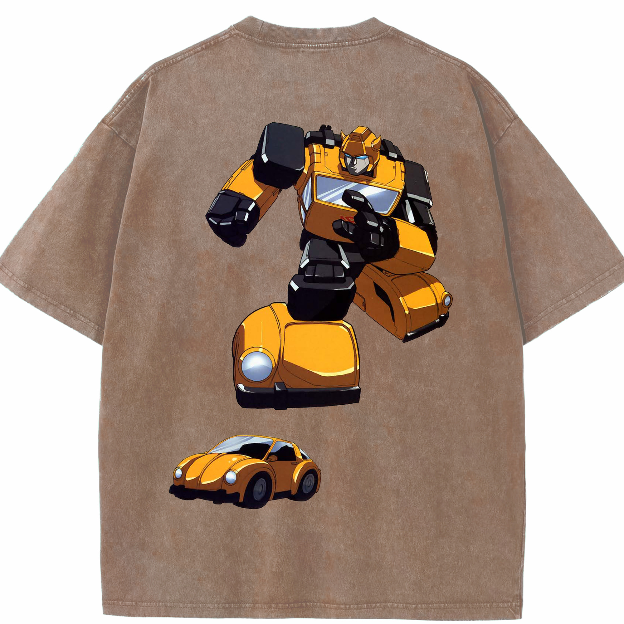 （画像用）  綿100% ヴィンテージ風 半袖Tシャツ（背面プリント）