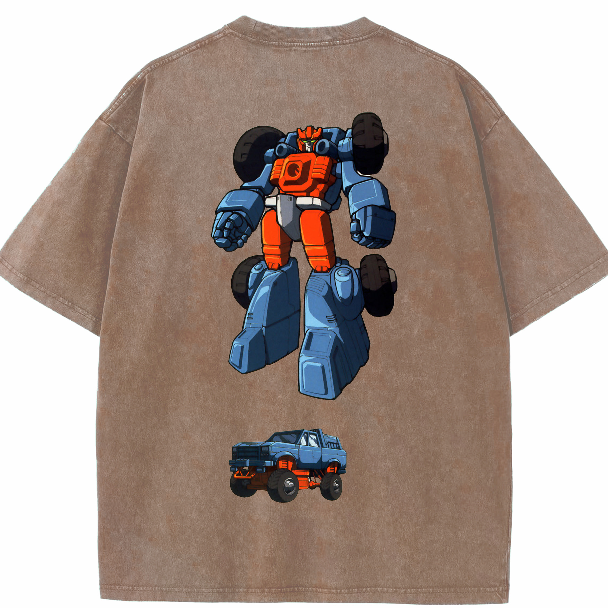 （画像用）  綿100% ヴィンテージ風 半袖Tシャツ（背面プリント）