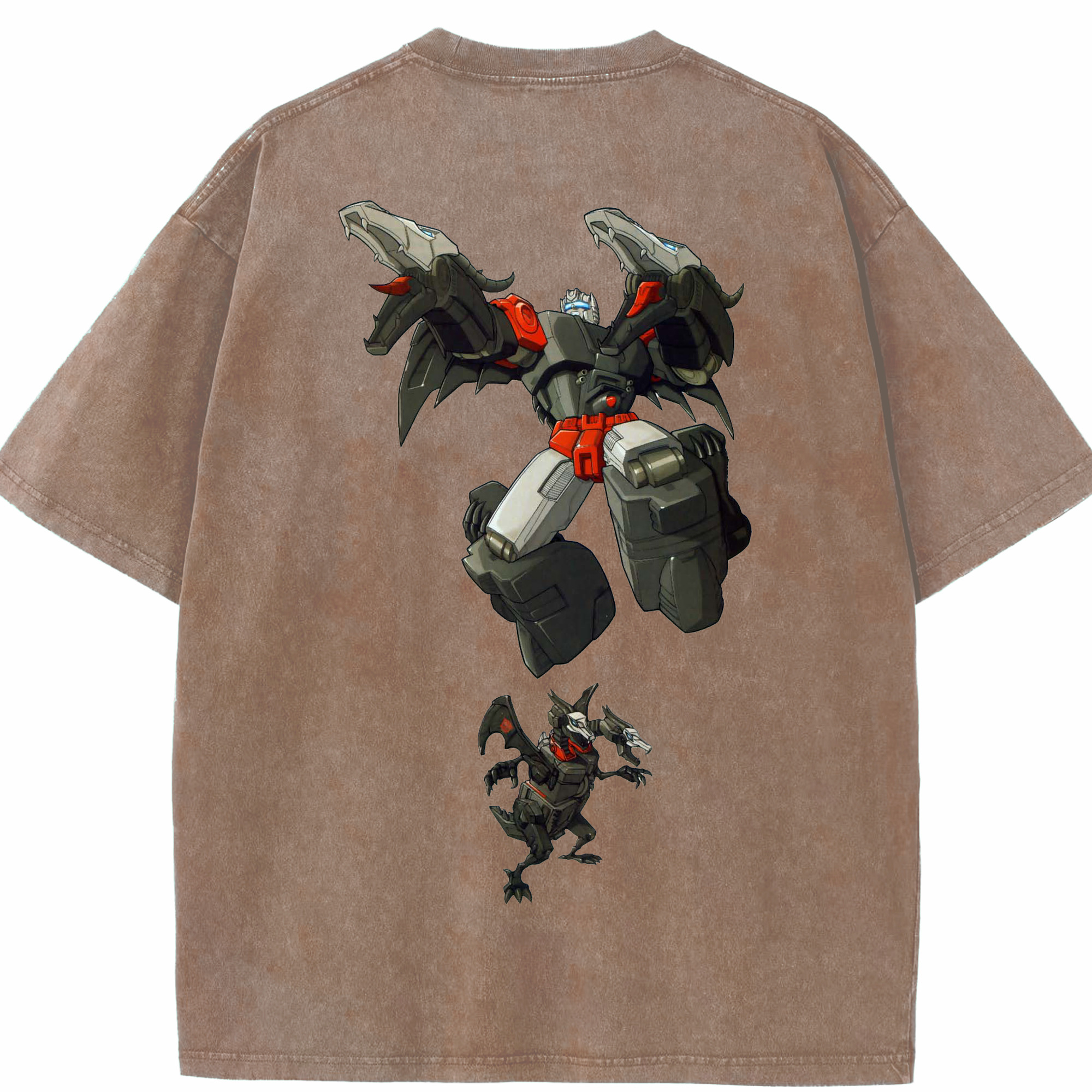 （画像用）  綿100% ヴィンテージ風 半袖Tシャツ（背面プリント）