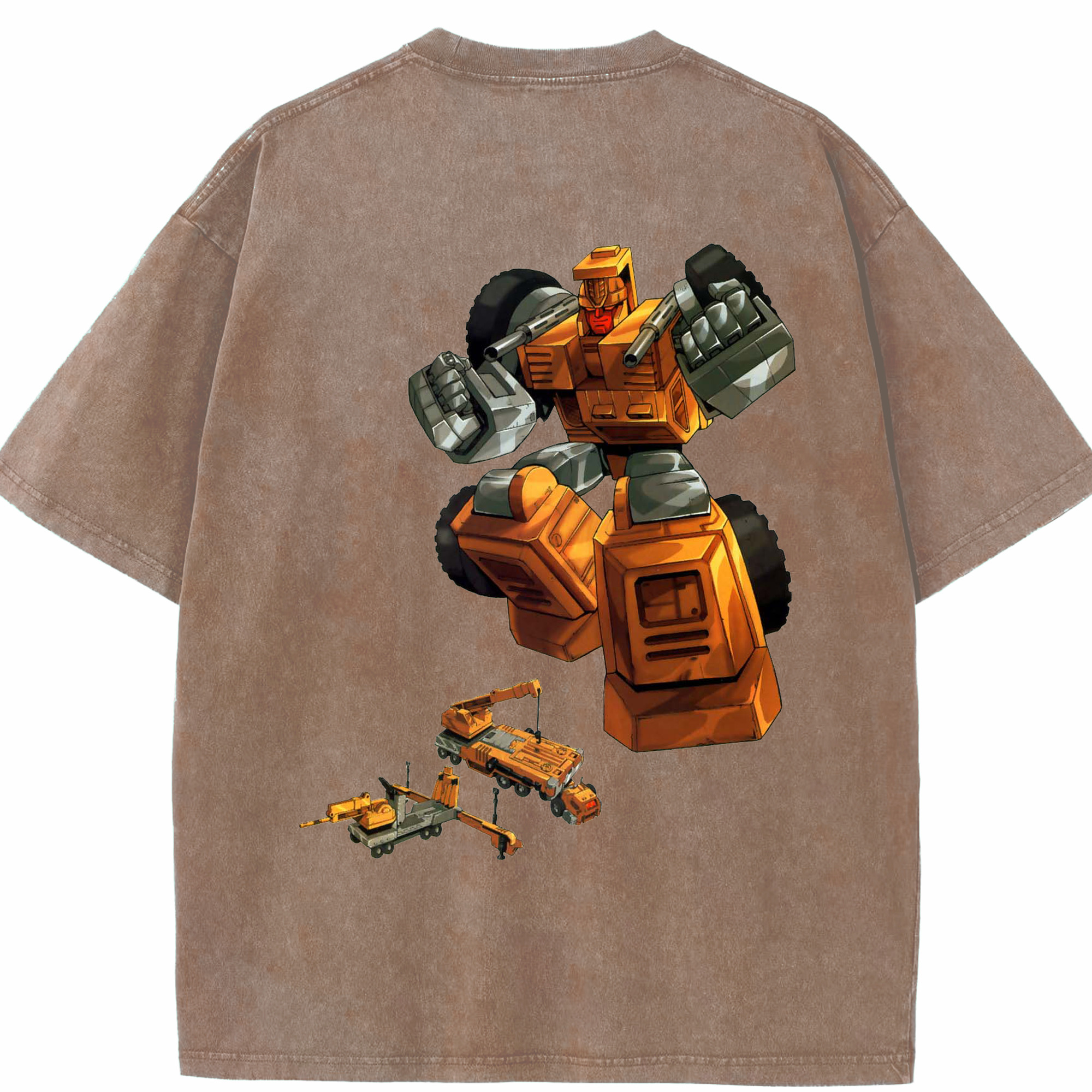 （画像用）  綿100% ヴィンテージ風 半袖Tシャツ（背面プリント）