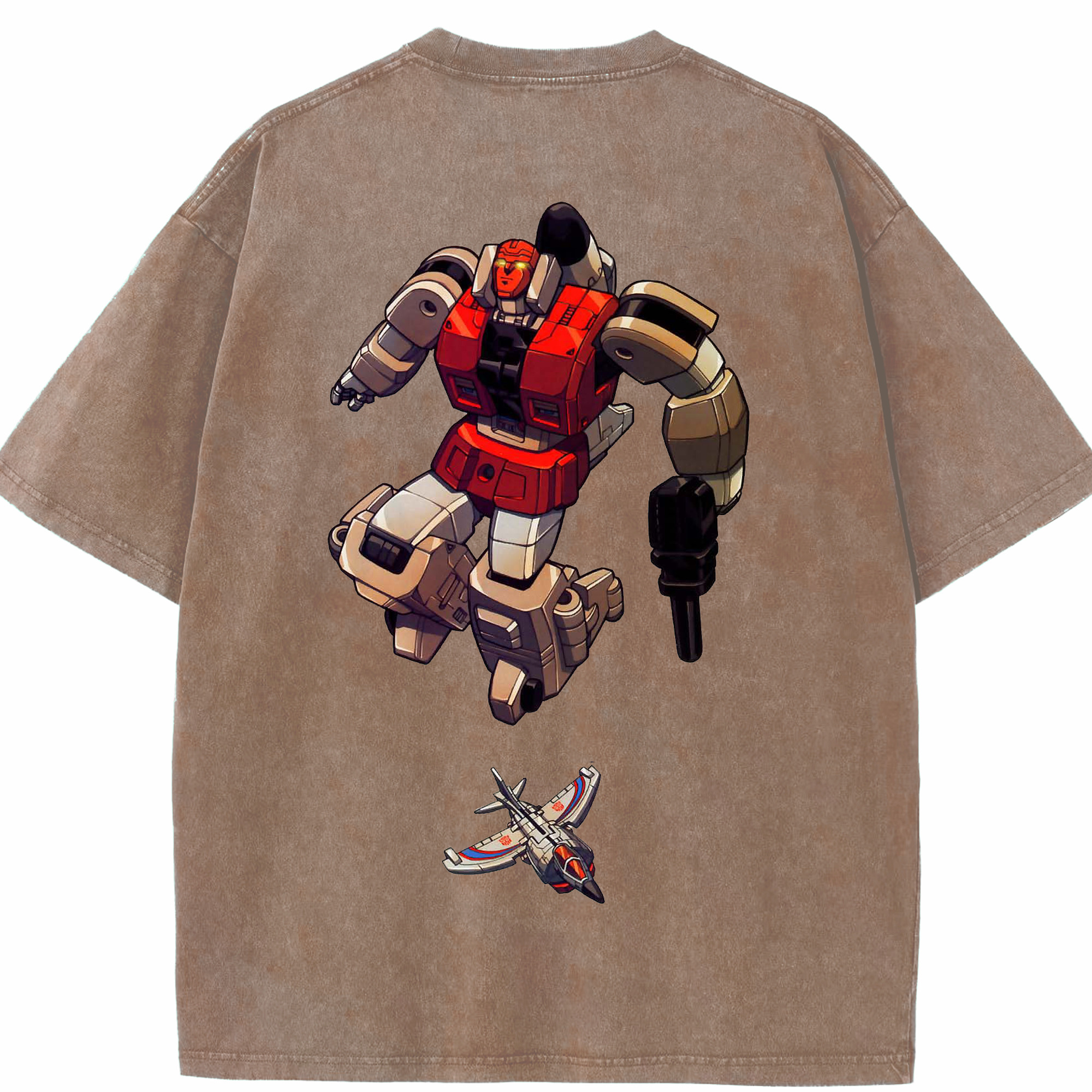 （画像用）  綿100% ヴィンテージ風 半袖Tシャツ（背面プリント）