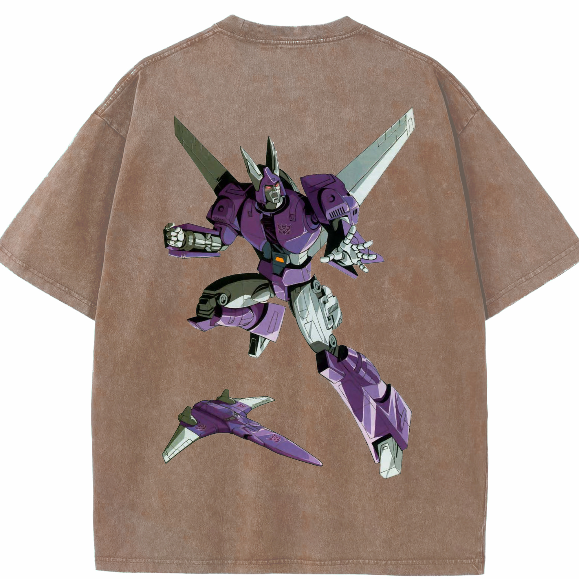 （画像用）  綿100% ヴィンテージ風 半袖Tシャツ（背面プリント）