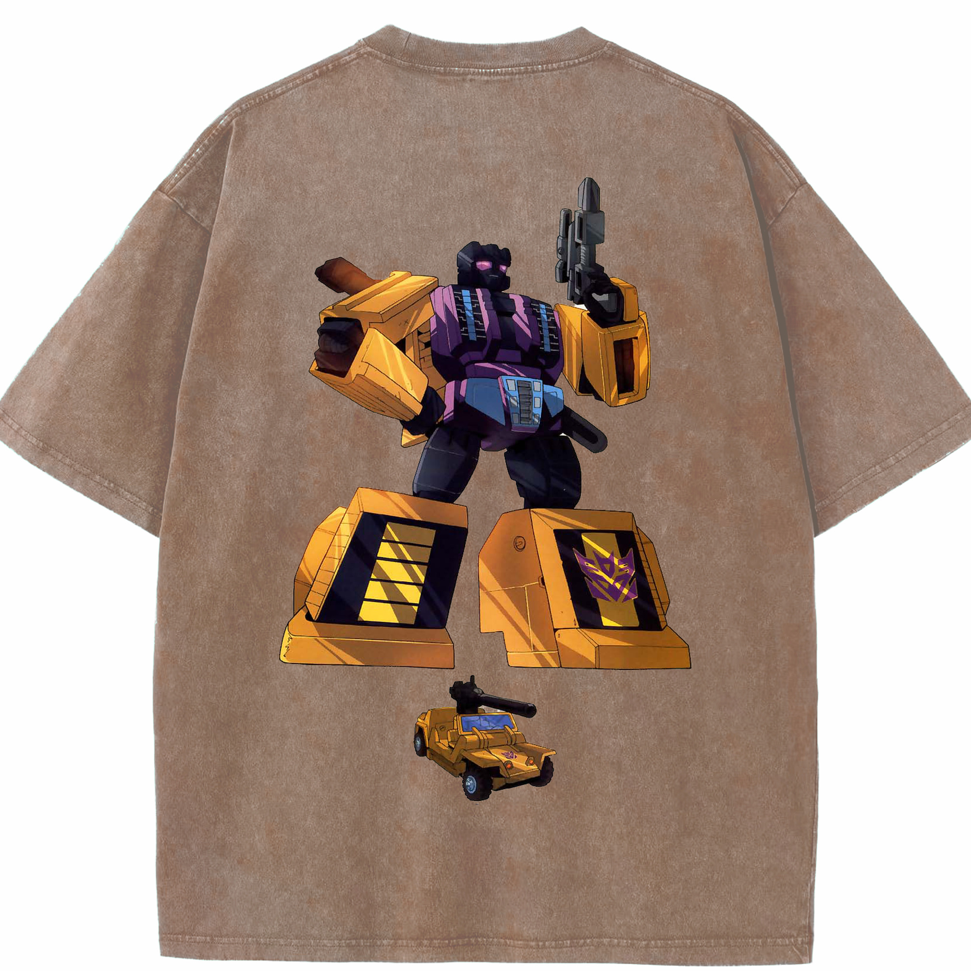 （画像用）  綿100% ヴィンテージ風 半袖Tシャツ（背面プリント）